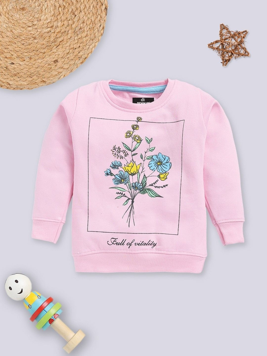 Here&Now X Denikid Girls Printed Sweatshirt