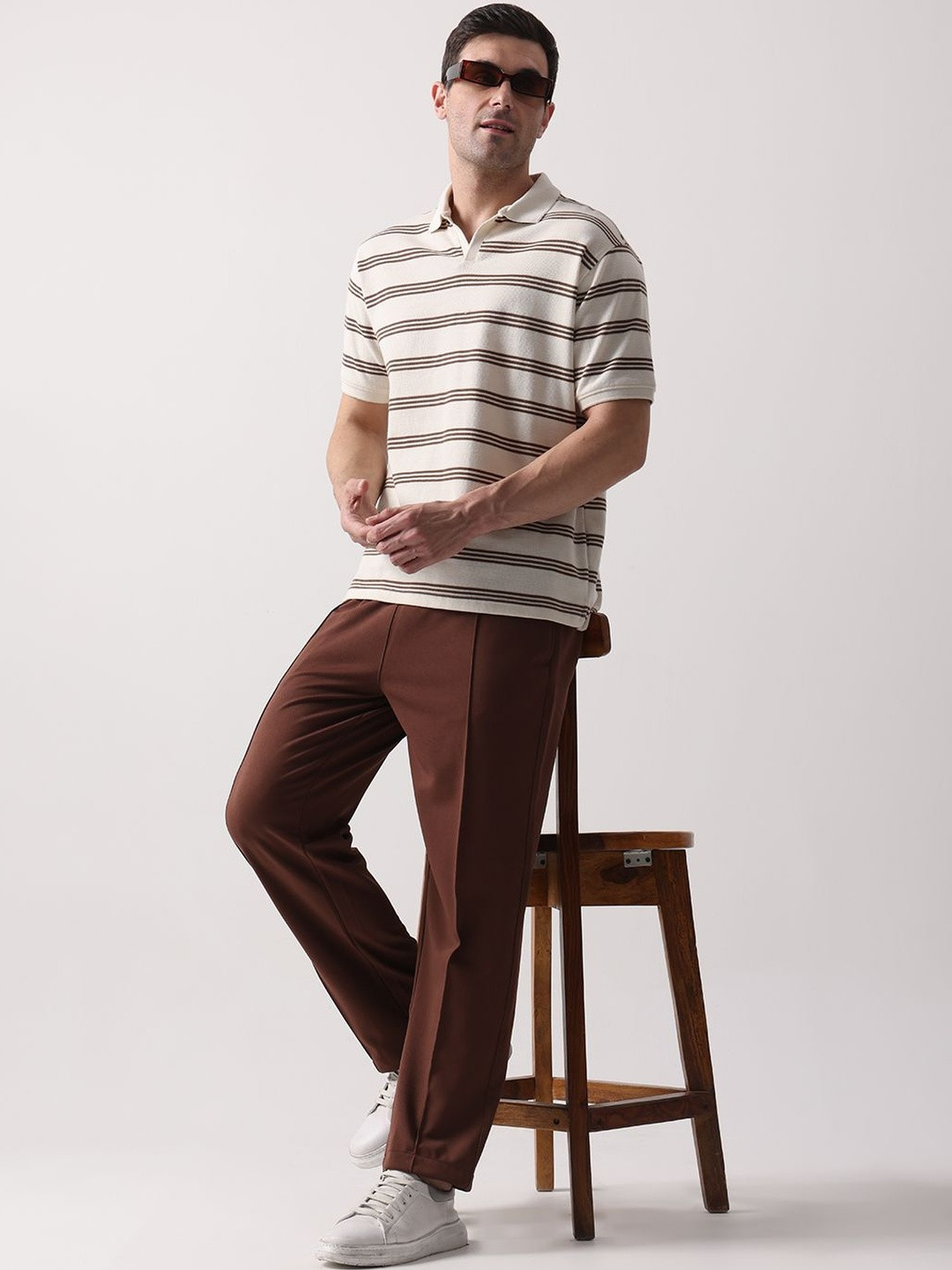 LERIYA FASHION Men High-Rise Easy Wash Trousers