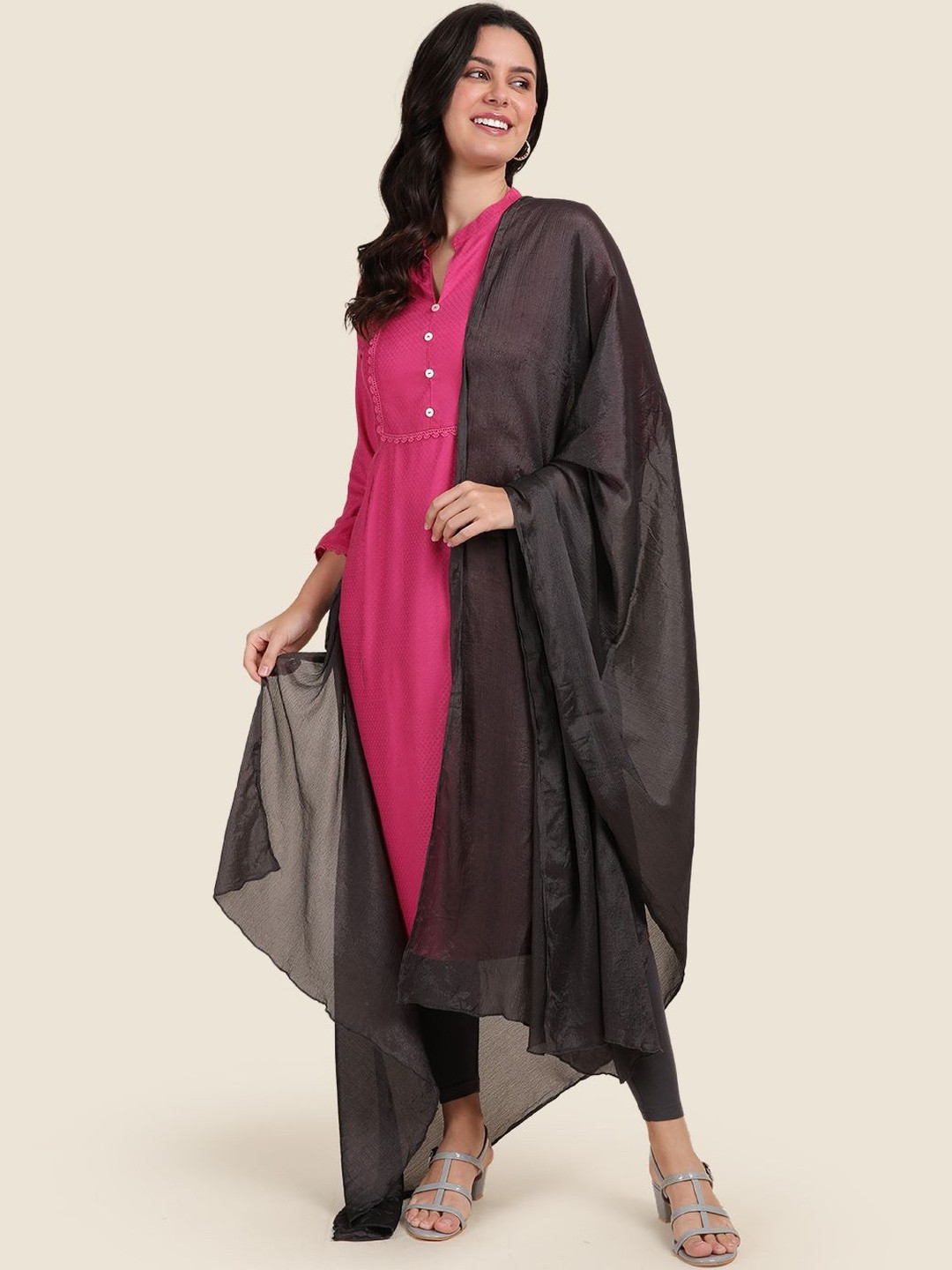 TWIN BIRDS Women Lightweight Nylon Shimmer Shawl