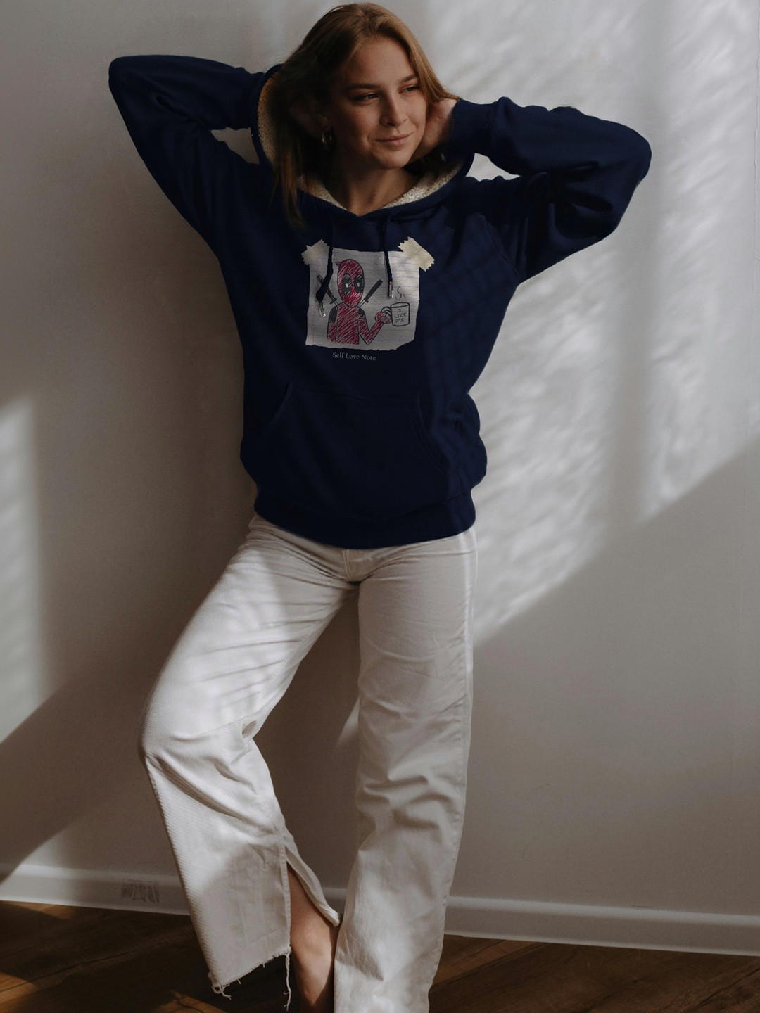 TOGS & TERRE Women Printed Hooded Sweatshirt