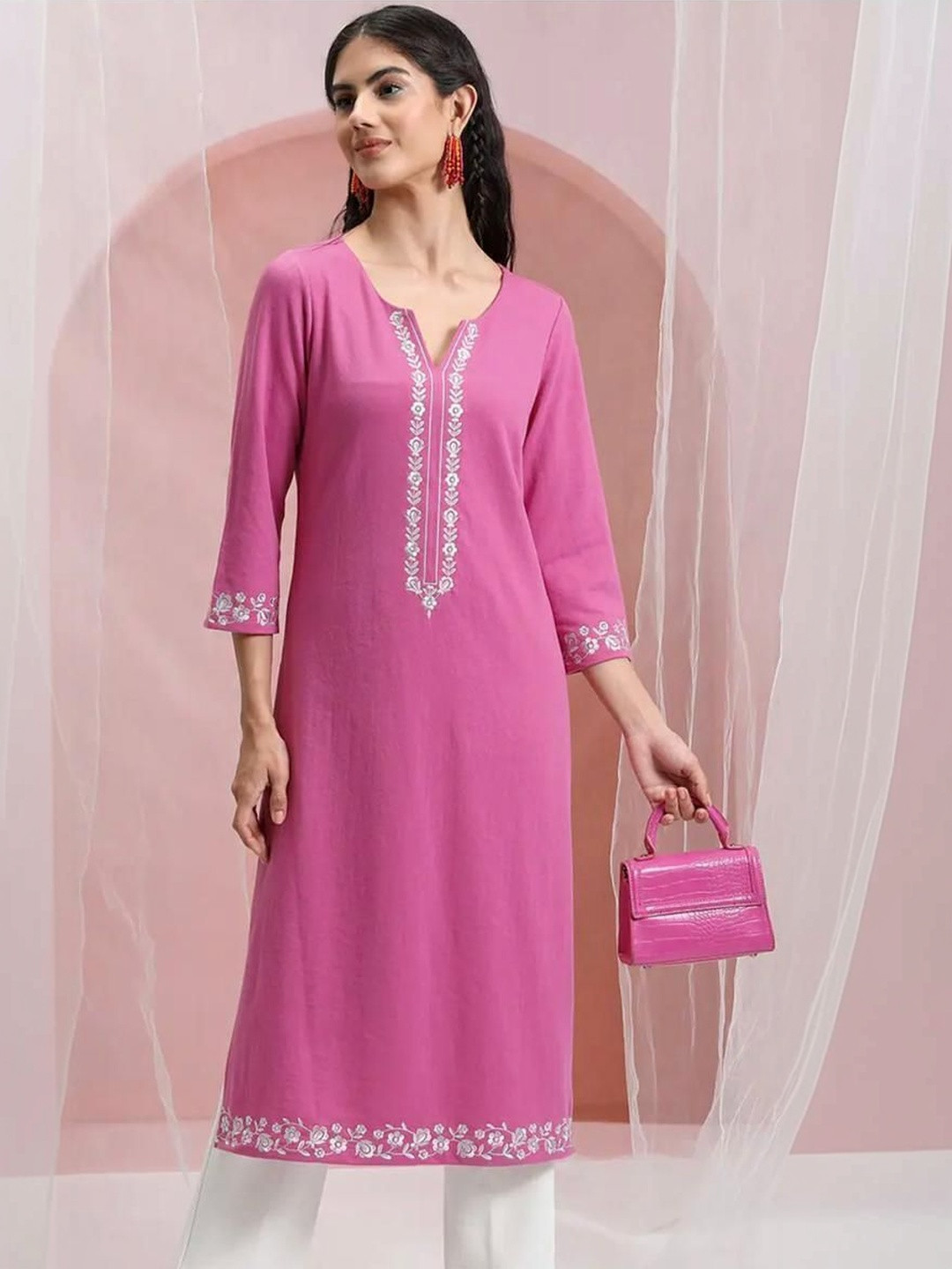 EMICA Embellished Embroidered Ethnic Longline Top