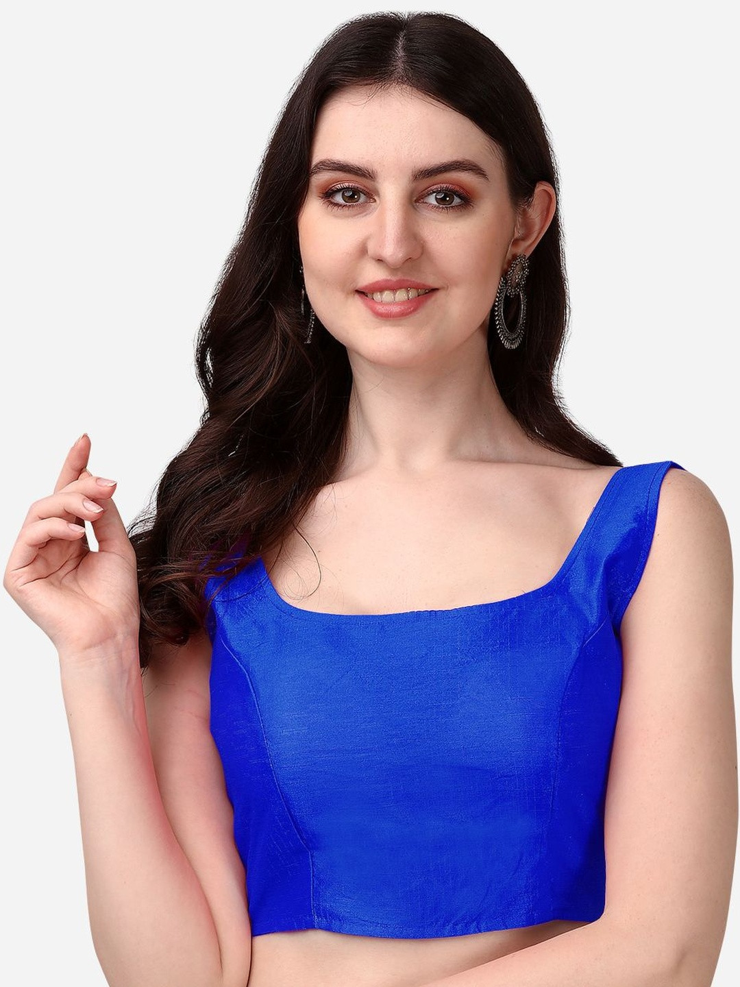 PUJIA MILLS Square Neck Saree Blouse