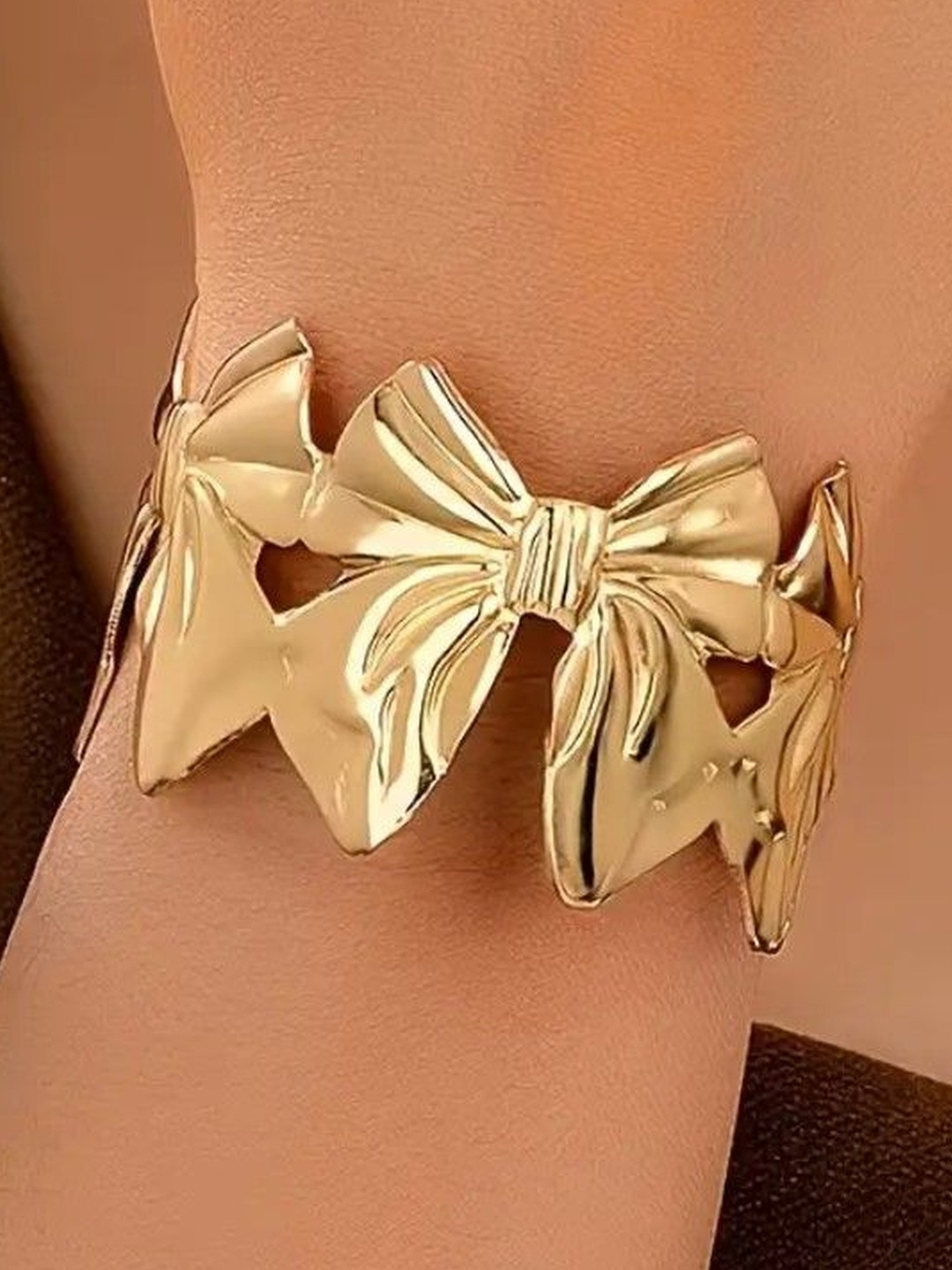 Glamgem Women Gold-Plated Cuff Bracelet