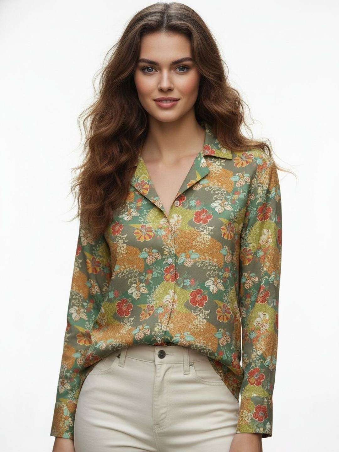 CORSICA Women Floral Printed Casual Shirt