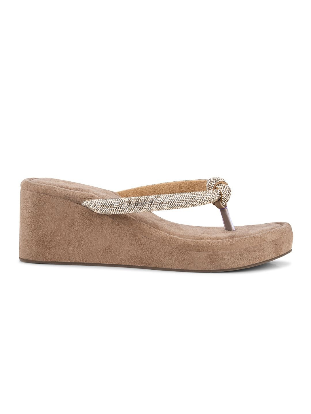 JM Looks Embellished Wedge Sandals