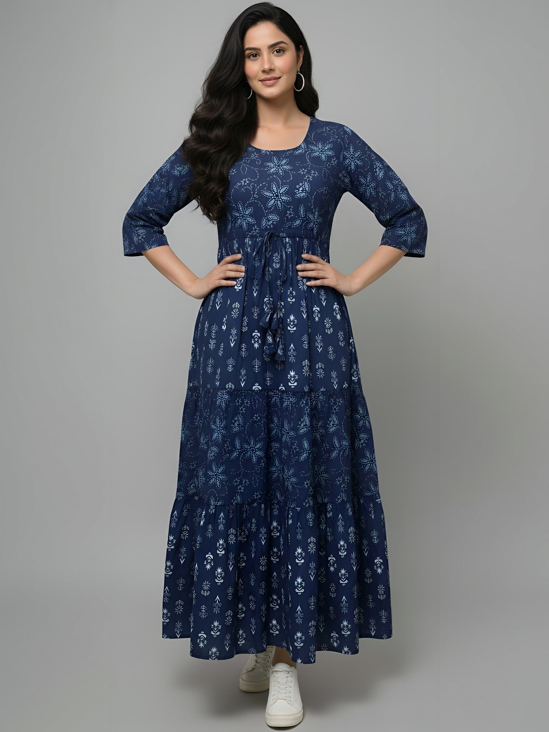 Nayo Floral Print Maxi Dress