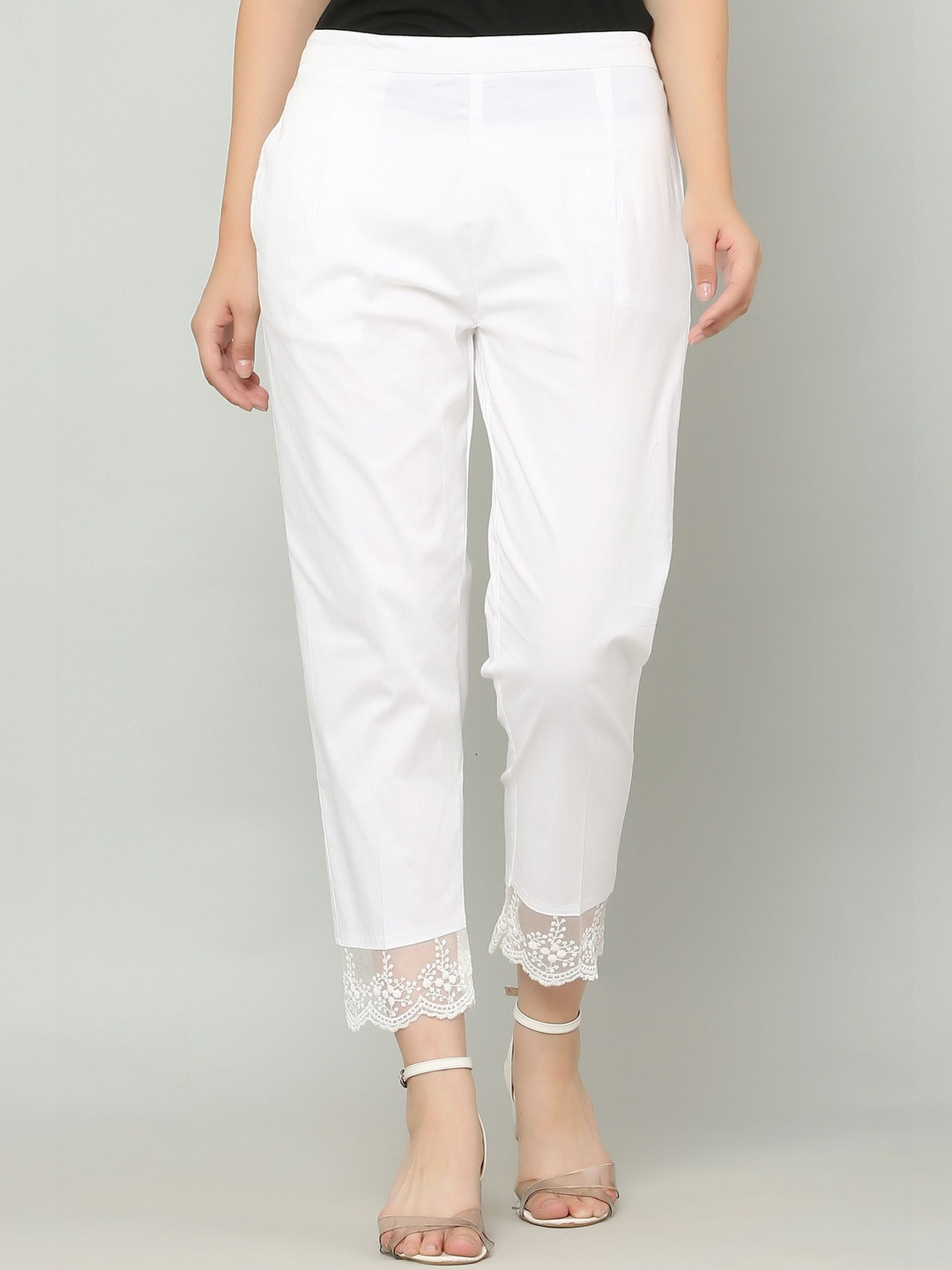Aasma Creatives Women Embellished Trousers
