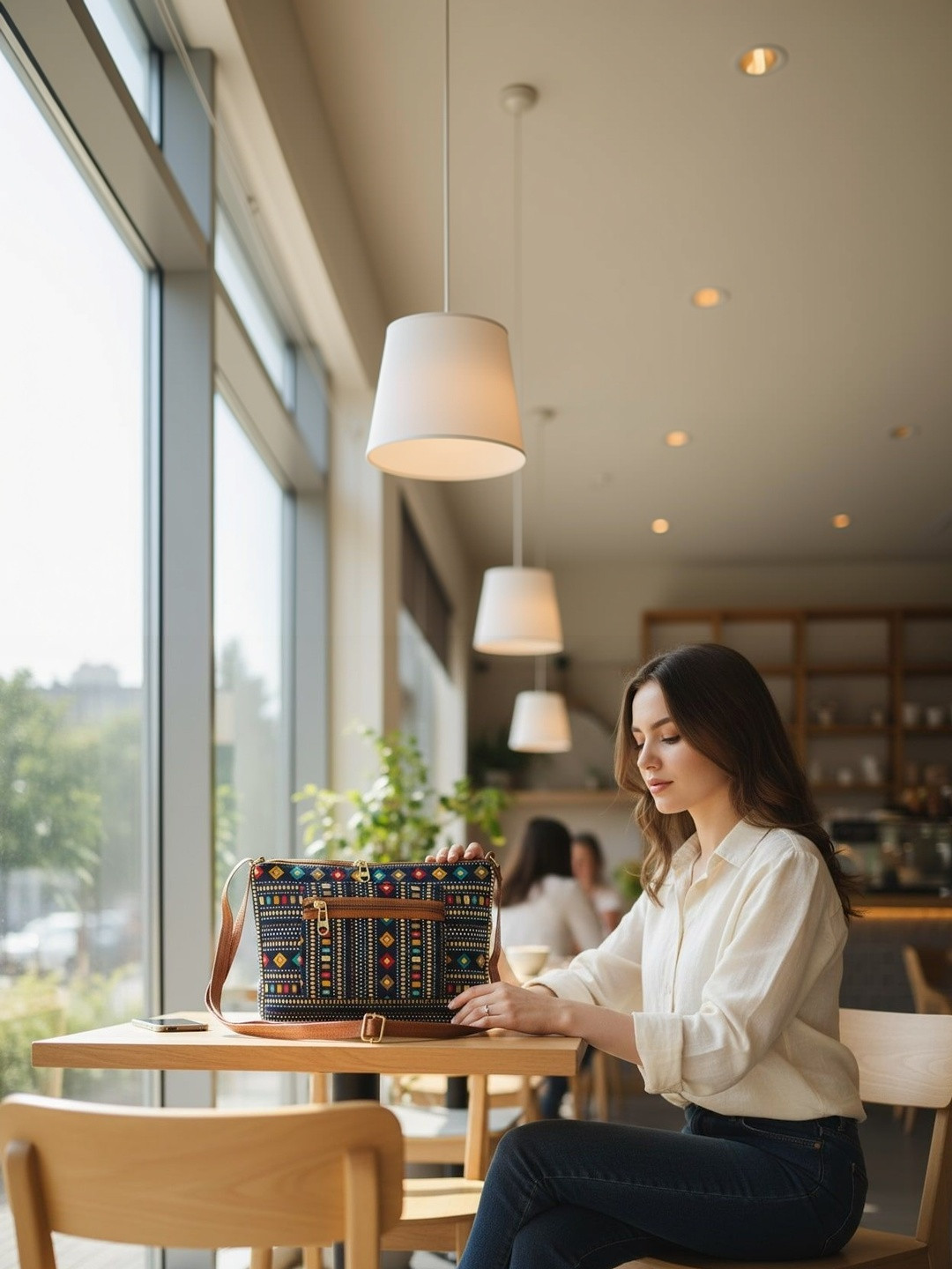 SZN Ethnic Motifs Printed Sling Bag