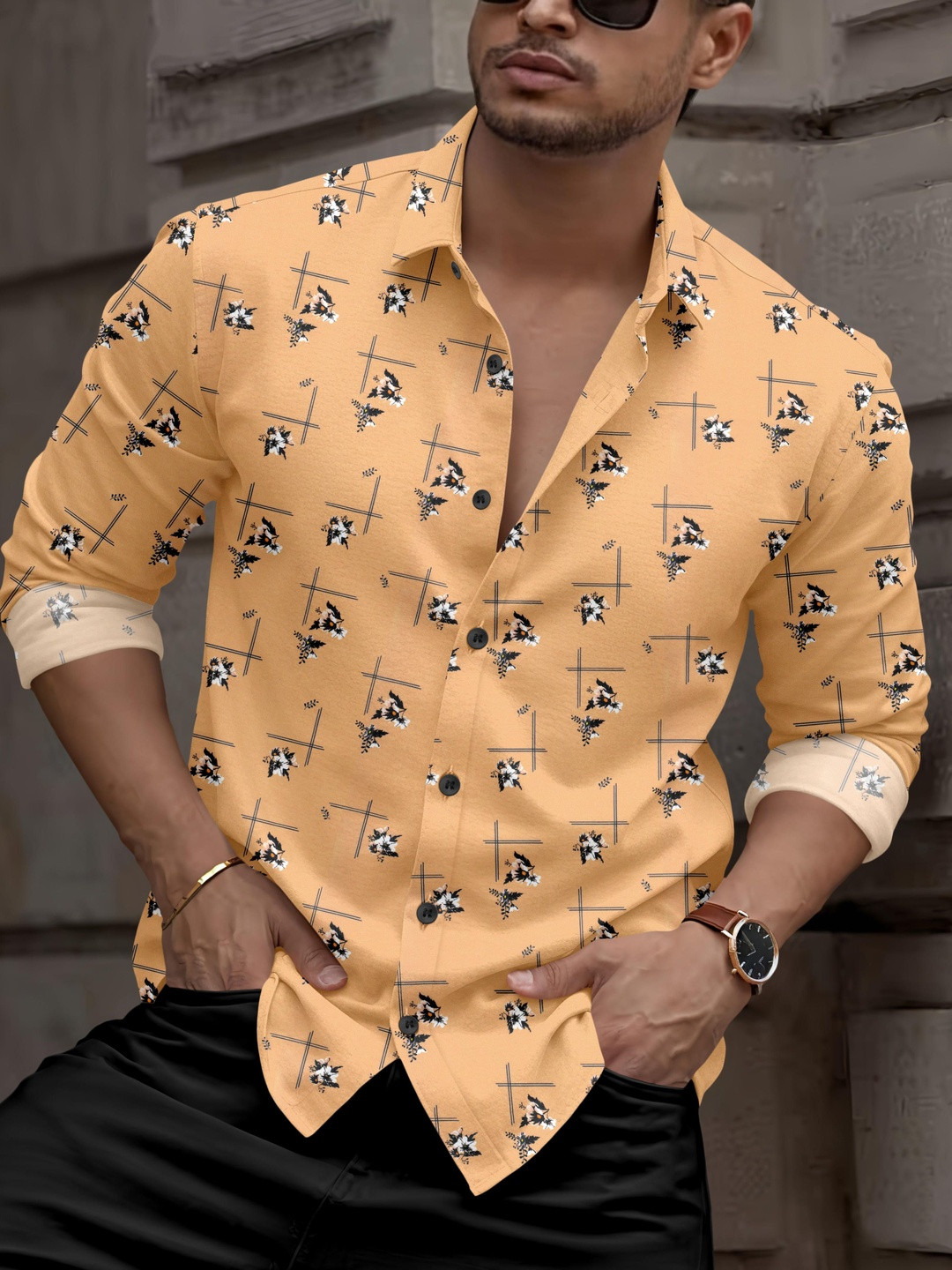 SANBROS Men Comfort Printed Casual Shirt
