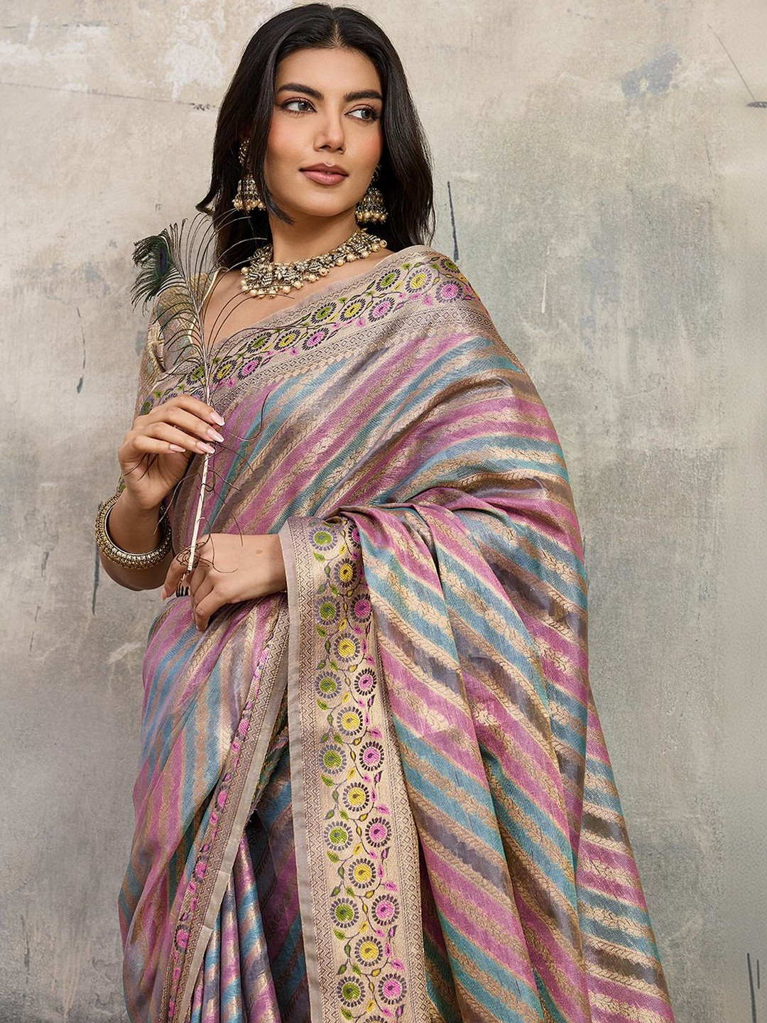 SOHINI NX Woven Design Zari Organza Designer Banarasi Saree