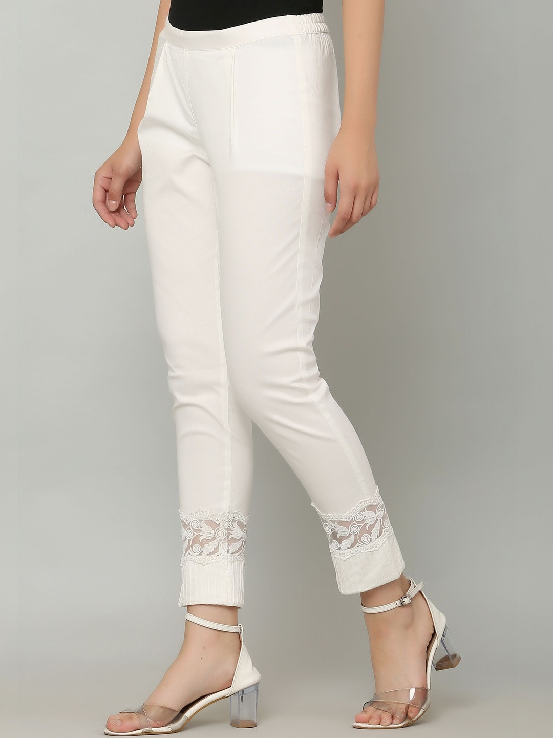 Aasma Creatives Women Wrinkle Free Trousers