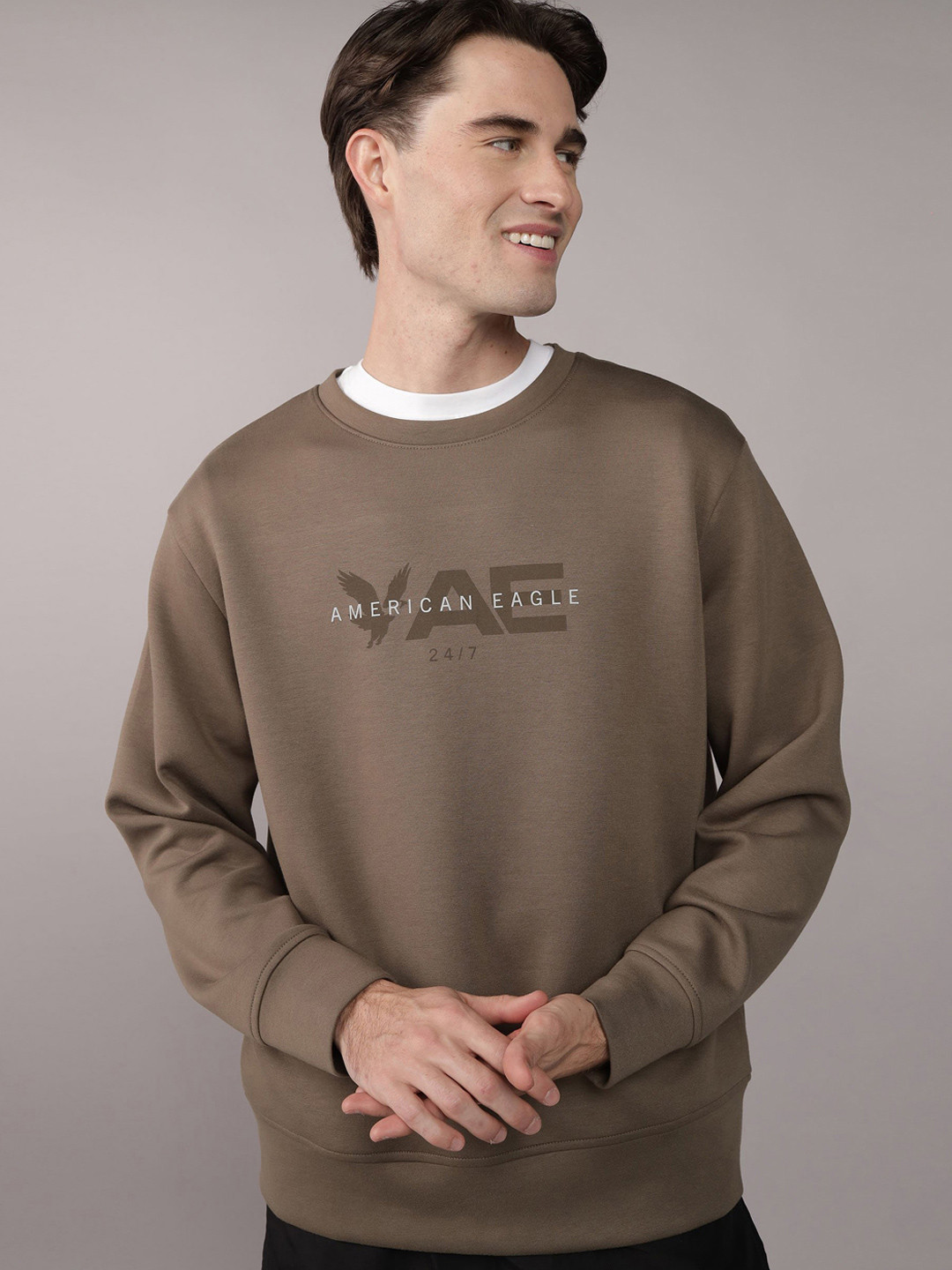 AMERICAN EAGLE OUTFITTERS Men Printed Sweatshirt