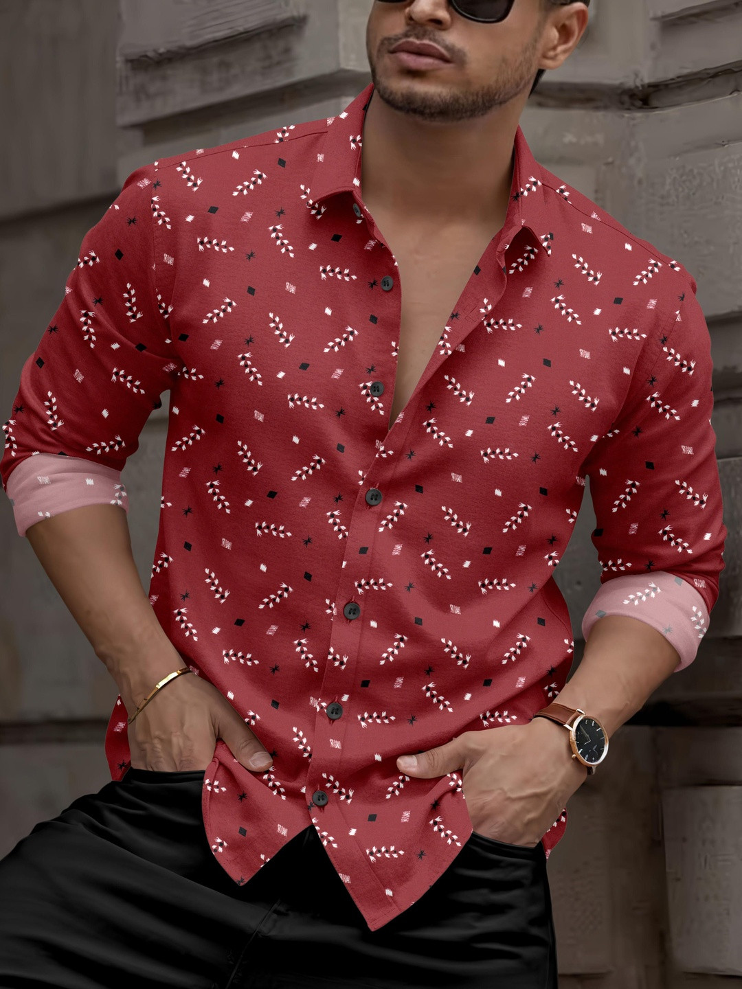 SANBROS Men Comfort Printed Casual Shirt
