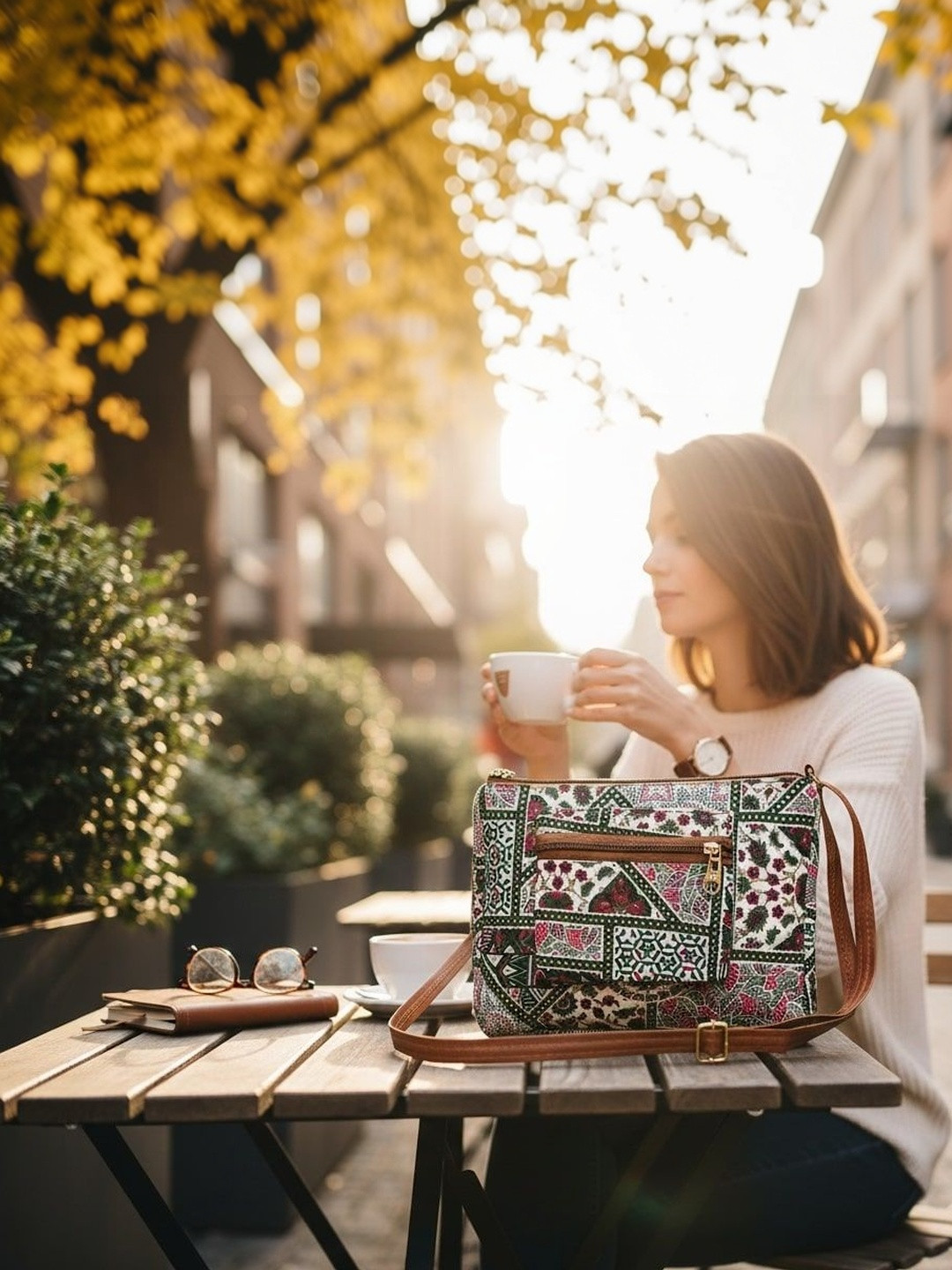 SZN Ethnic Motifs Printed Sling Bag