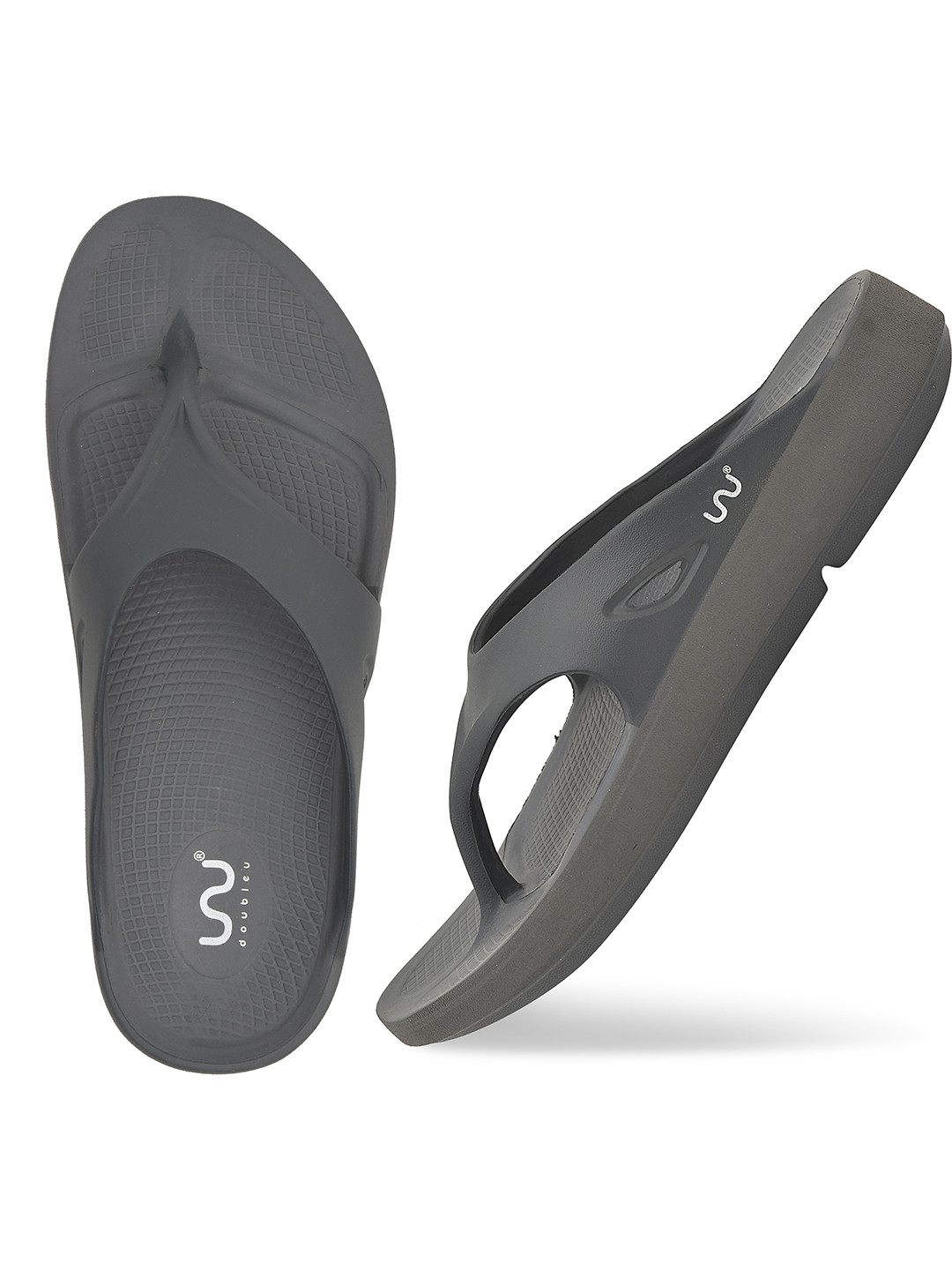 Doubleu Men Grey EVA Thong Flip-Flops