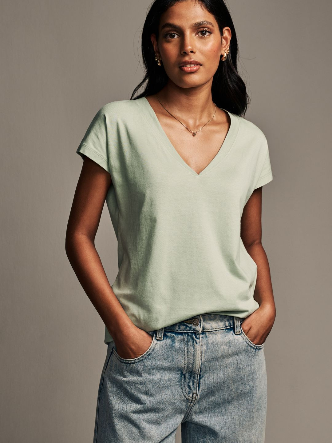 NEXT V-Neck Pure Cotton T-shirt