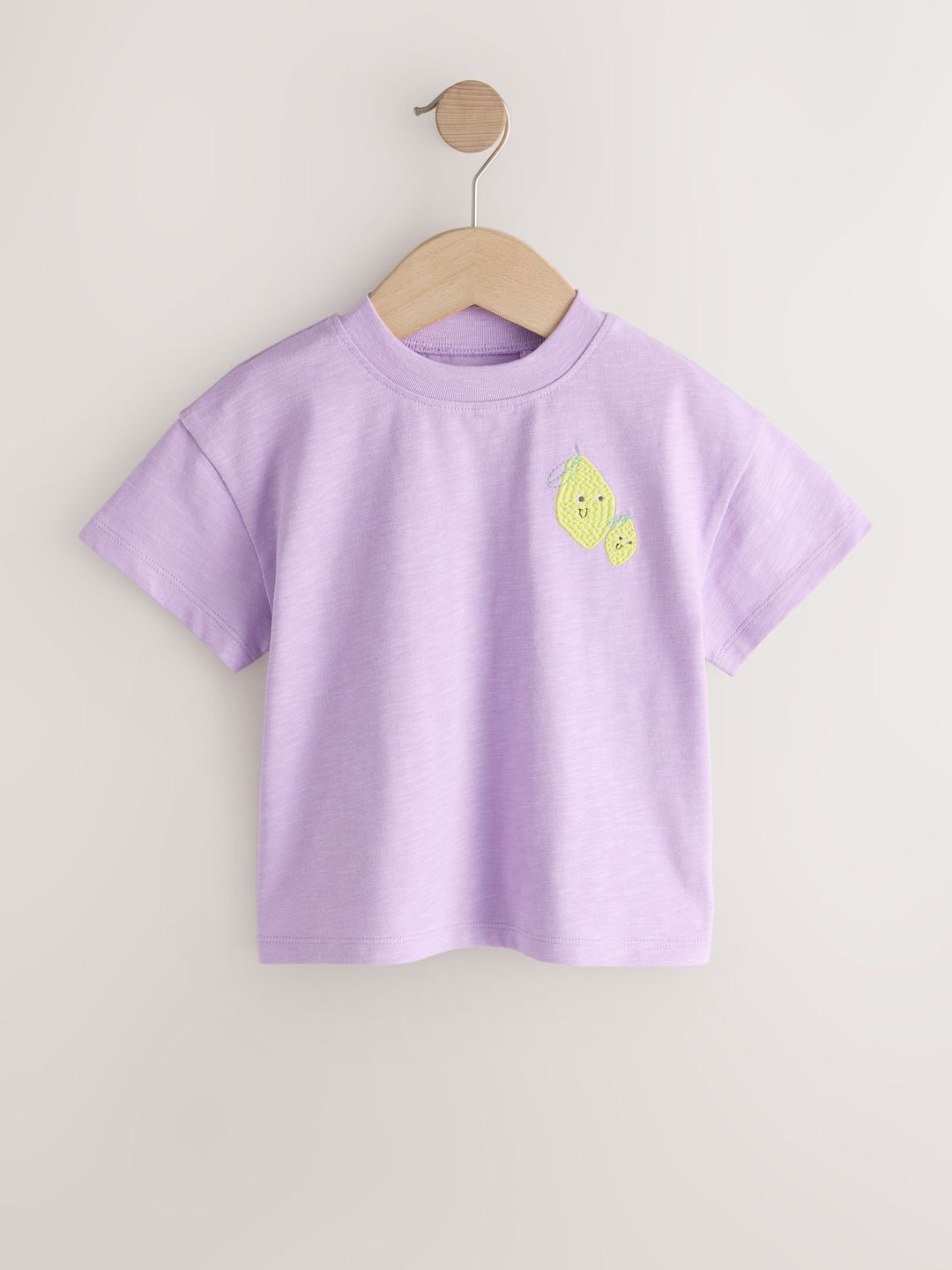 NEXT Girls Drop-Shoulder Sleeves Pure Cotton T-shirt