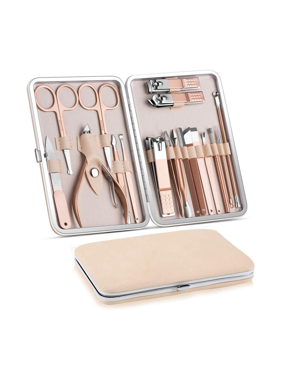 DWIZA ENTERPRISE Professional Manicure & Pedicure Kit With Leather Travel Case