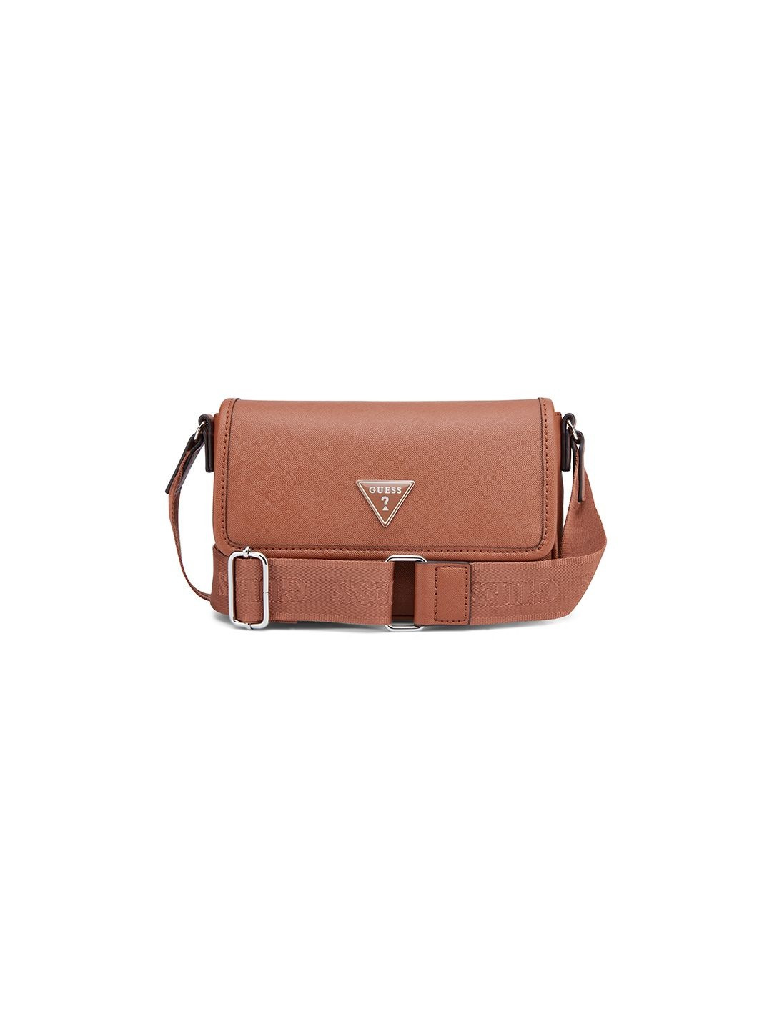 GUESS Solid Structured Sling Bag