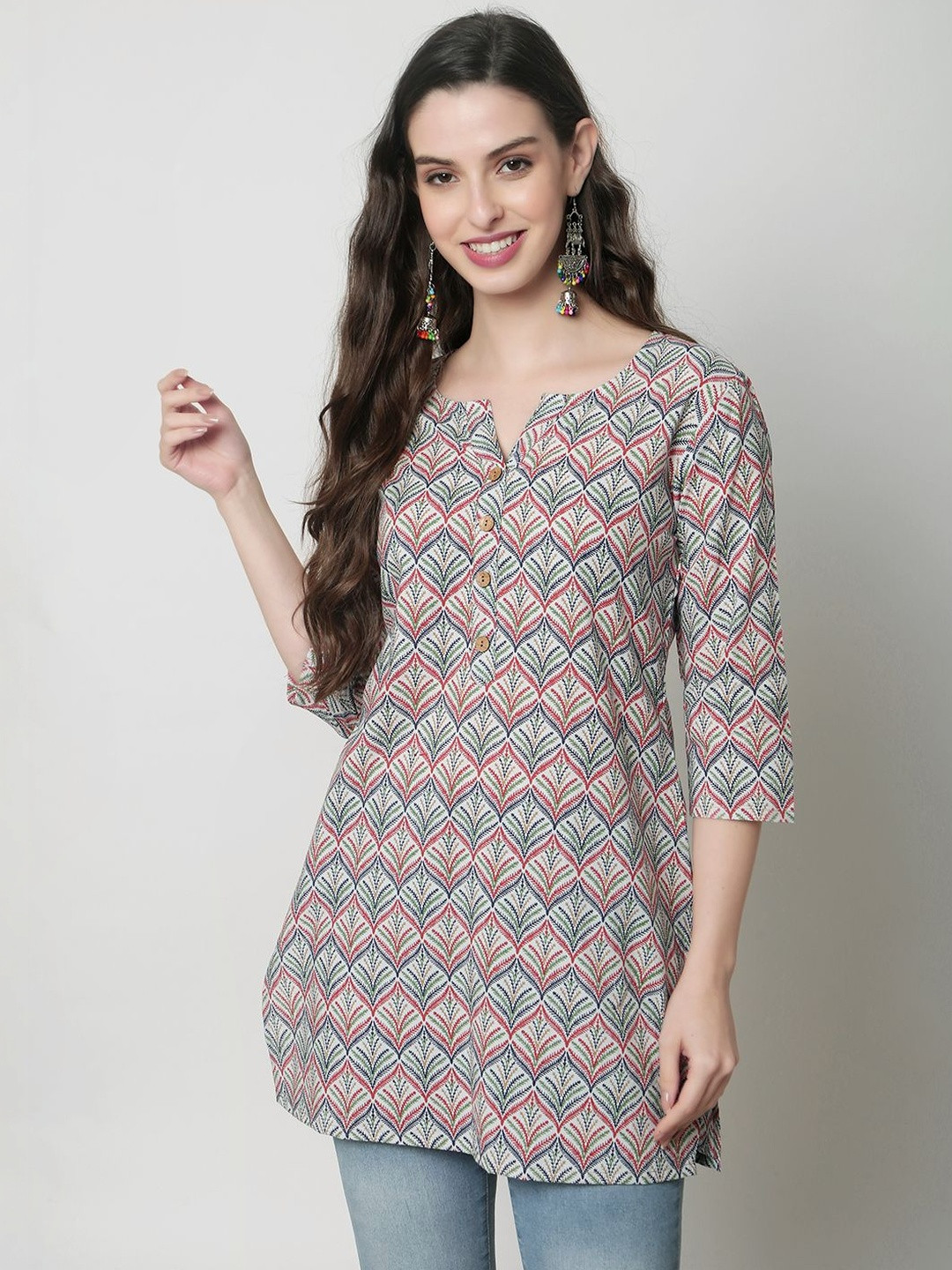 Varun Handicraft Printed Ethnic Tunic