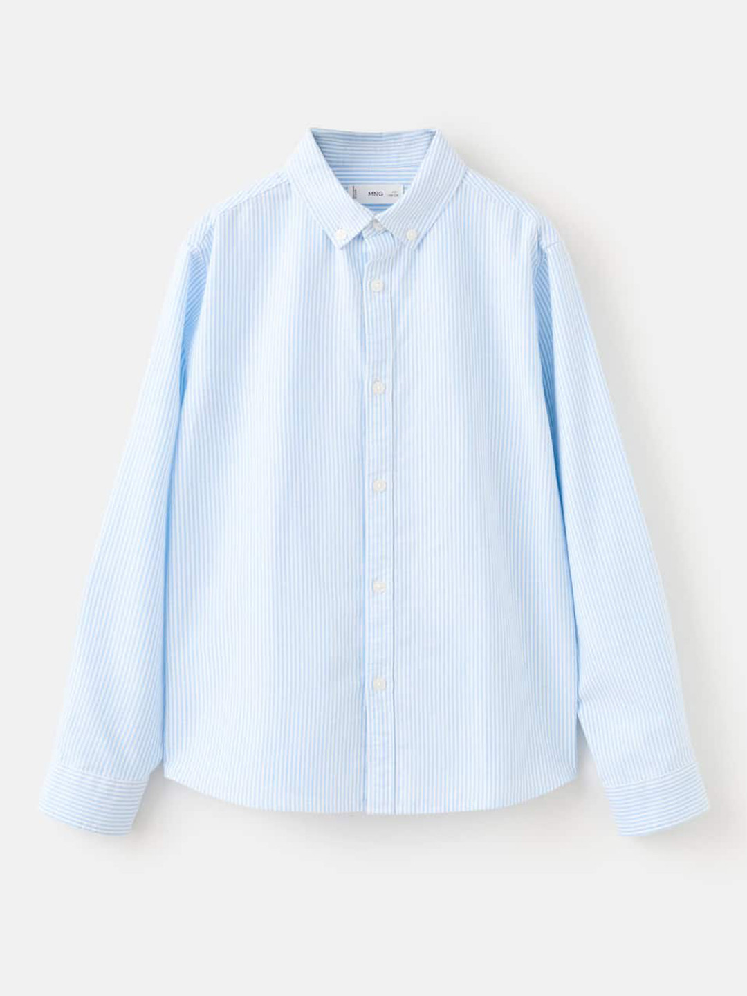 Mango Kids Boys Pure Cotton Striped Casual Shirt