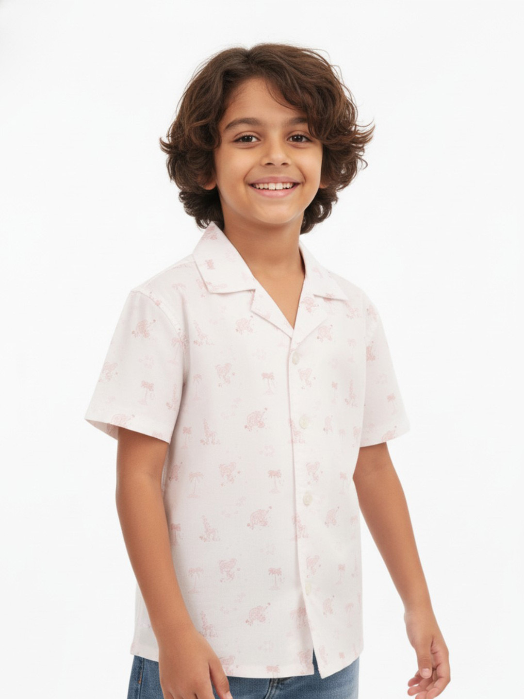 Grit N Groove Boys Relaxed Printed Casual Shirt
