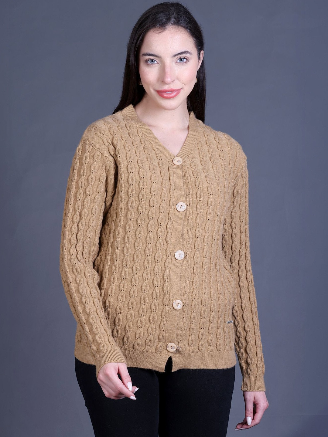 GODFREY Women Cable Knit Cardigan