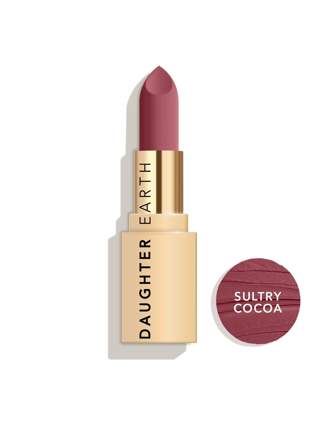 DAUGHTER EARTH Phytonutrient Long Lasting Lipstick With Rosehip Oil -4g- Sultry Cocoa