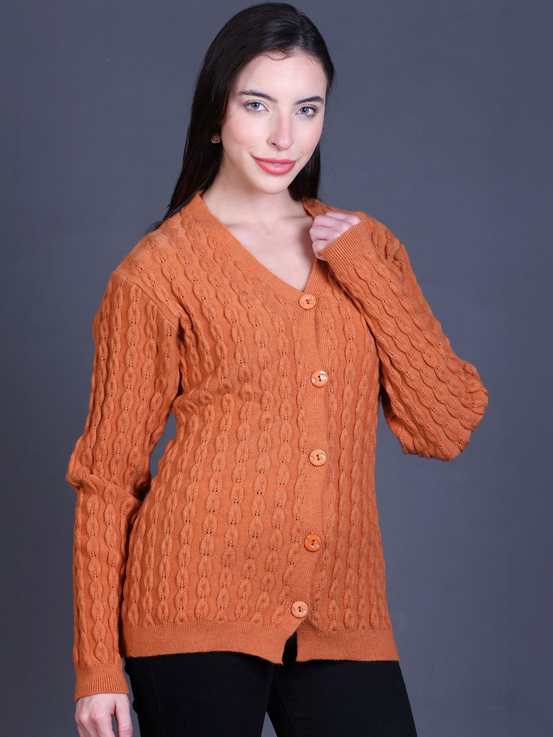 GODFREY Women Cable Knit Cardigan