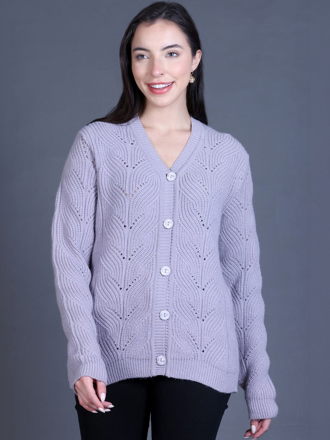 GODFREY Women Cable Knit Cardigan