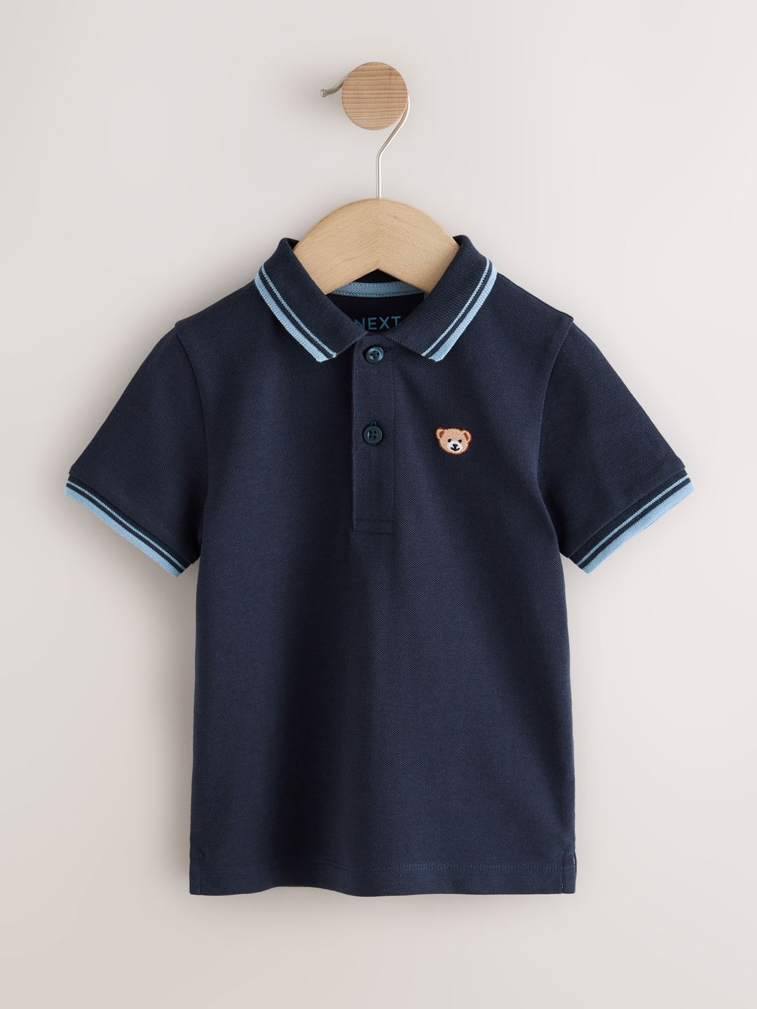 NEXT Boys Polo Collar Pure Cotton T-Shirt