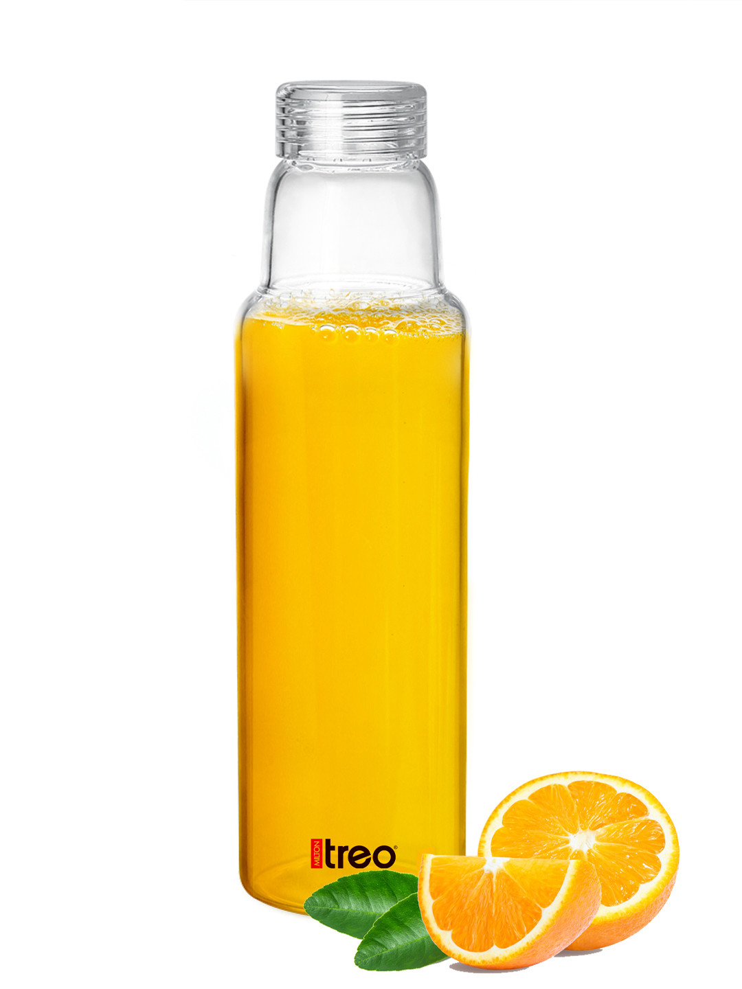 Treo Clarisma Transparent Borosilicate Leakproof Hot Cold Water Bottle 1000 ml