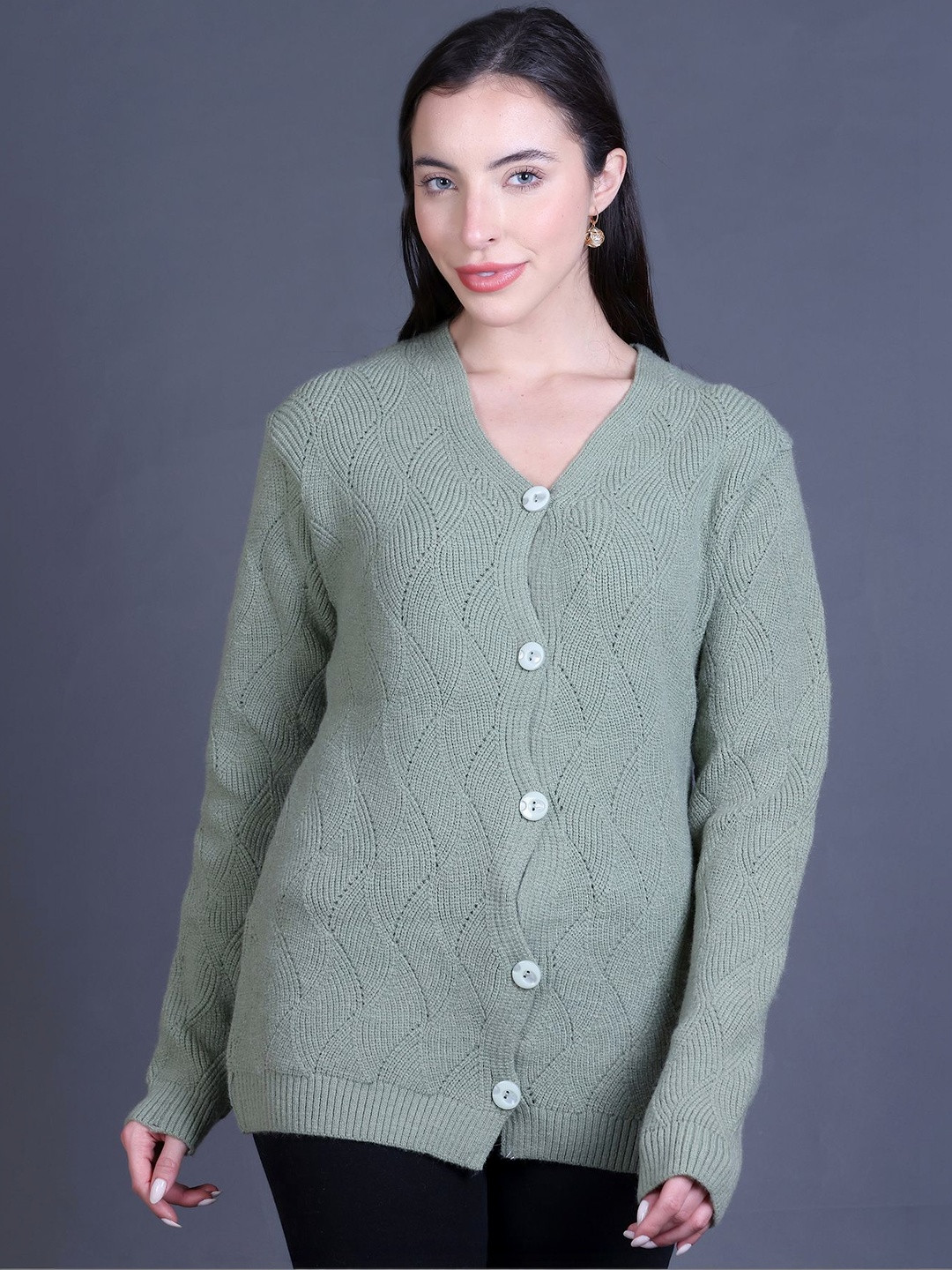 GODFREY Women Cable Knit Cardigan
