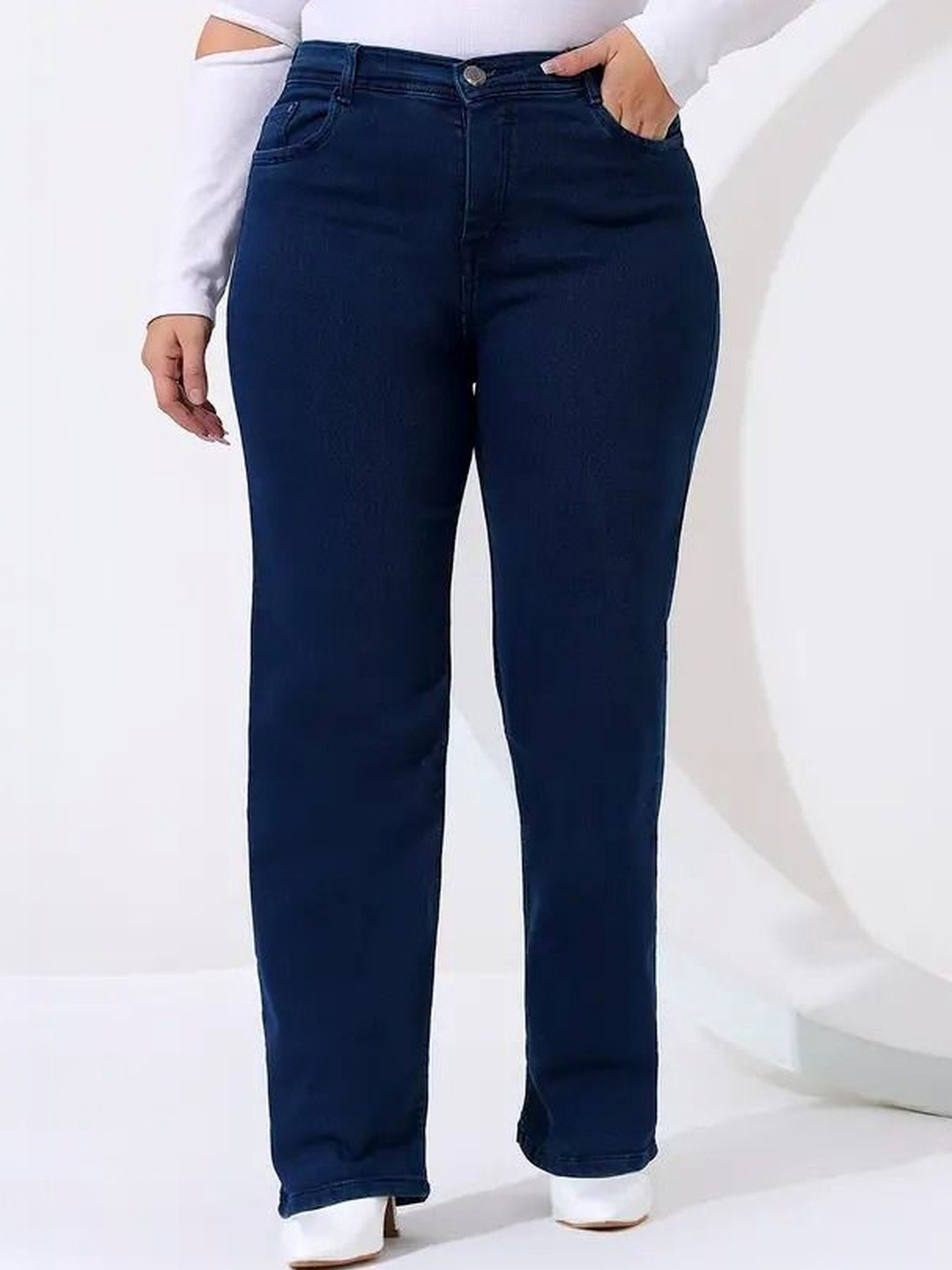 R.Code by The Roadster Life Co. Women Jean Relaxed Fit High-Rise Stretchable Jeans