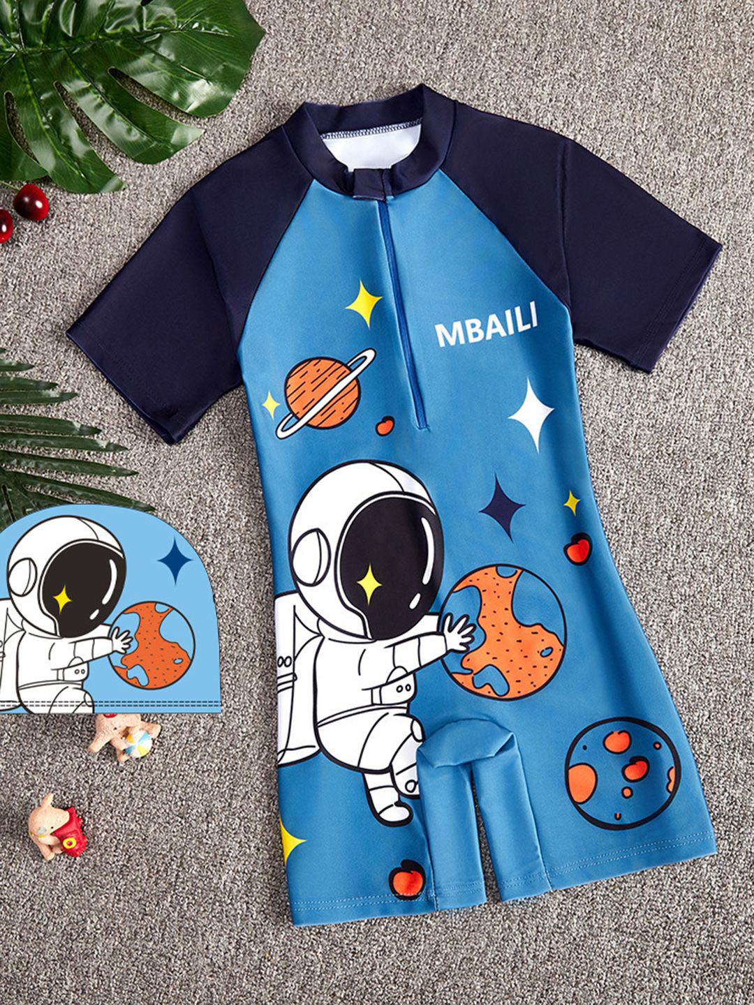 YK Girls Printed Leg Suit