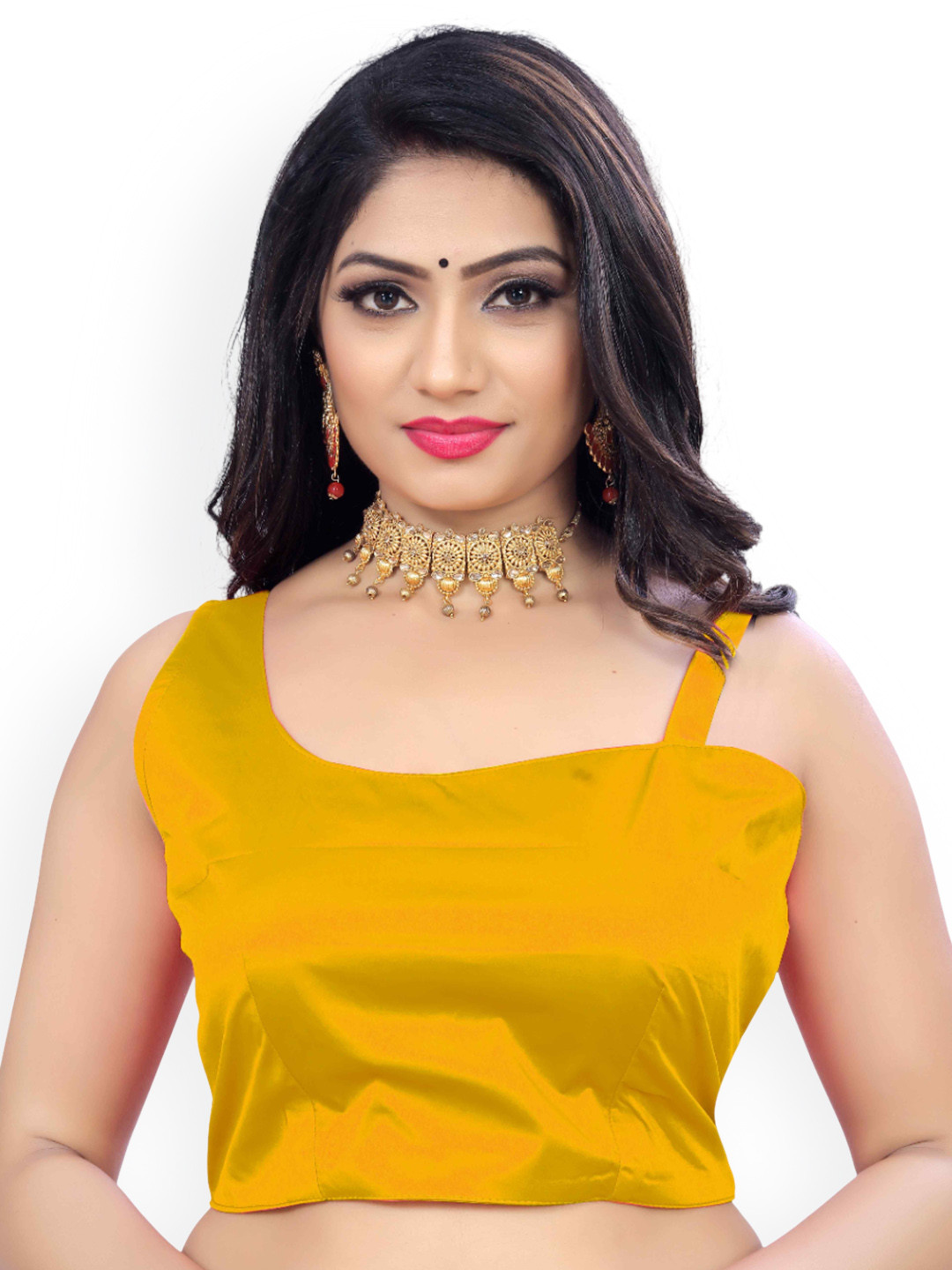 HERE&NOW One-Shoulder Saree Blouse