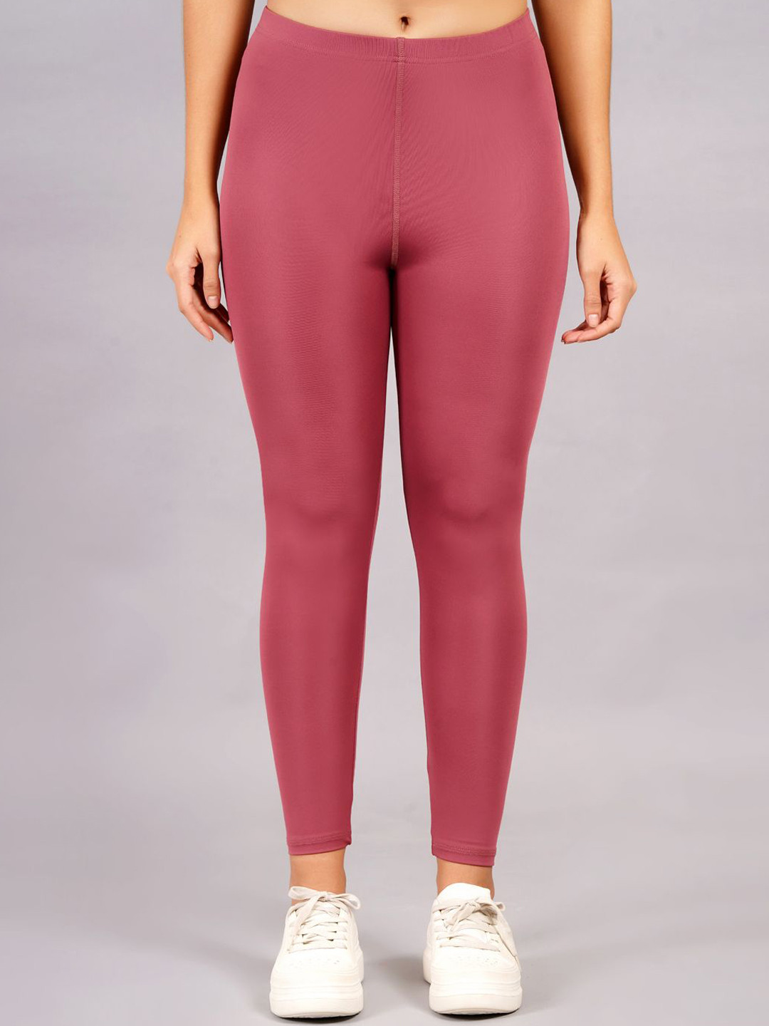 Kyk Women High Waisted Tummy Control Mid-Rise Seamless Sports Tights