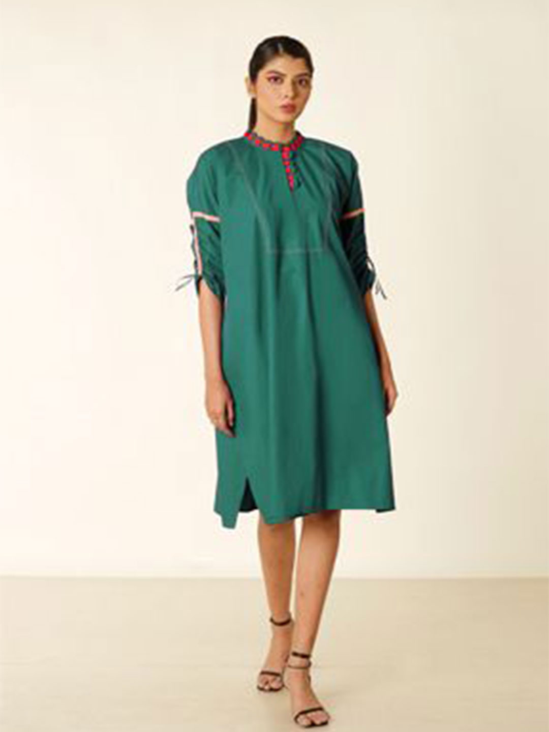 Bunosilo Women Buno High low Cotton A-Line Dress