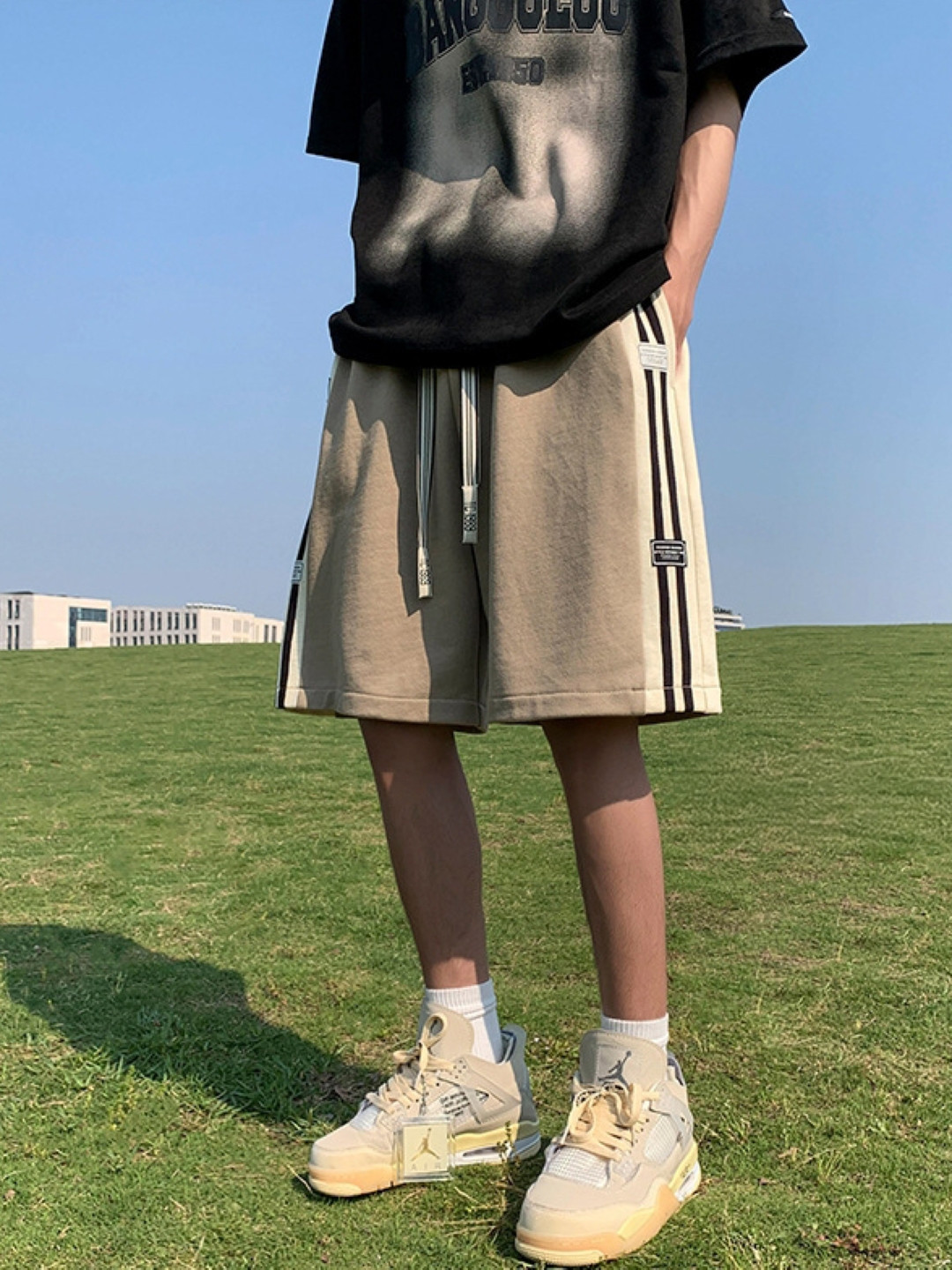 StyleCast Men Striped Cotton Technology Shorts