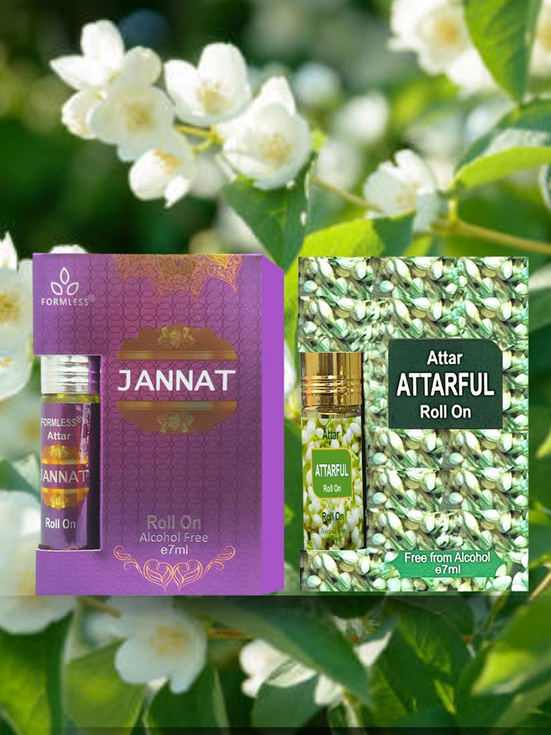 Formless Fragrance Formless Set Of 2 Jannat And Attarful Long Lasting Attar 7 ml