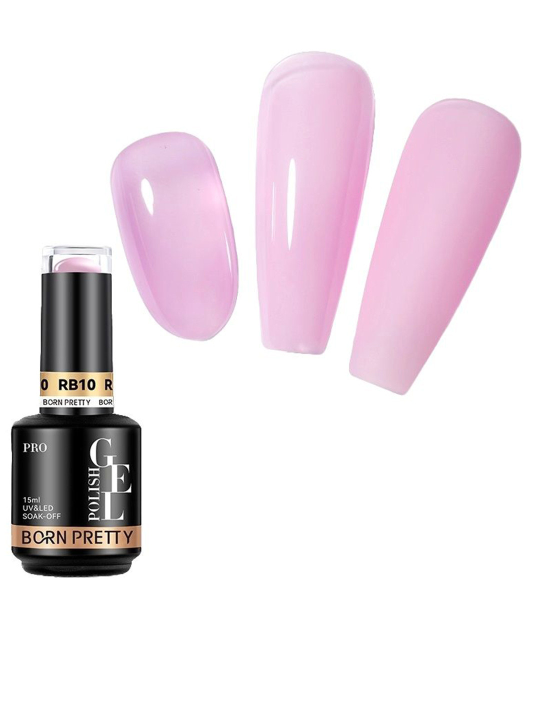 BORN PRETTY PRO Professional Rubber Base Gel Nail UV Polish - 15 ml - RB10