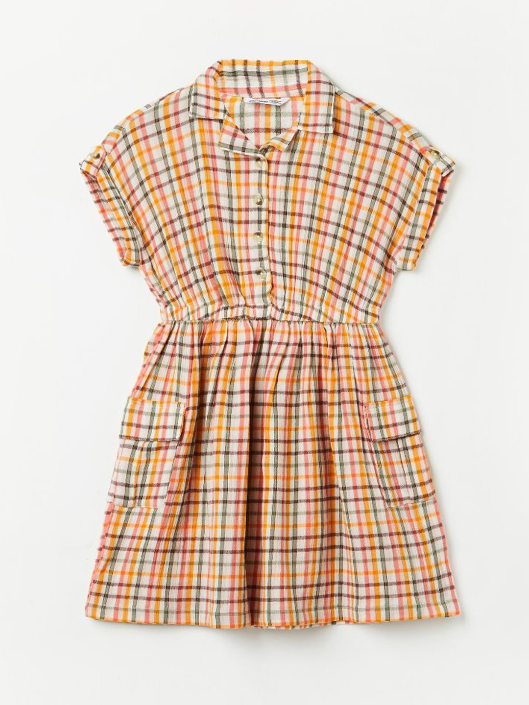 Fame Forever Girls by Lifestyle Checked Fit & Flare Dress