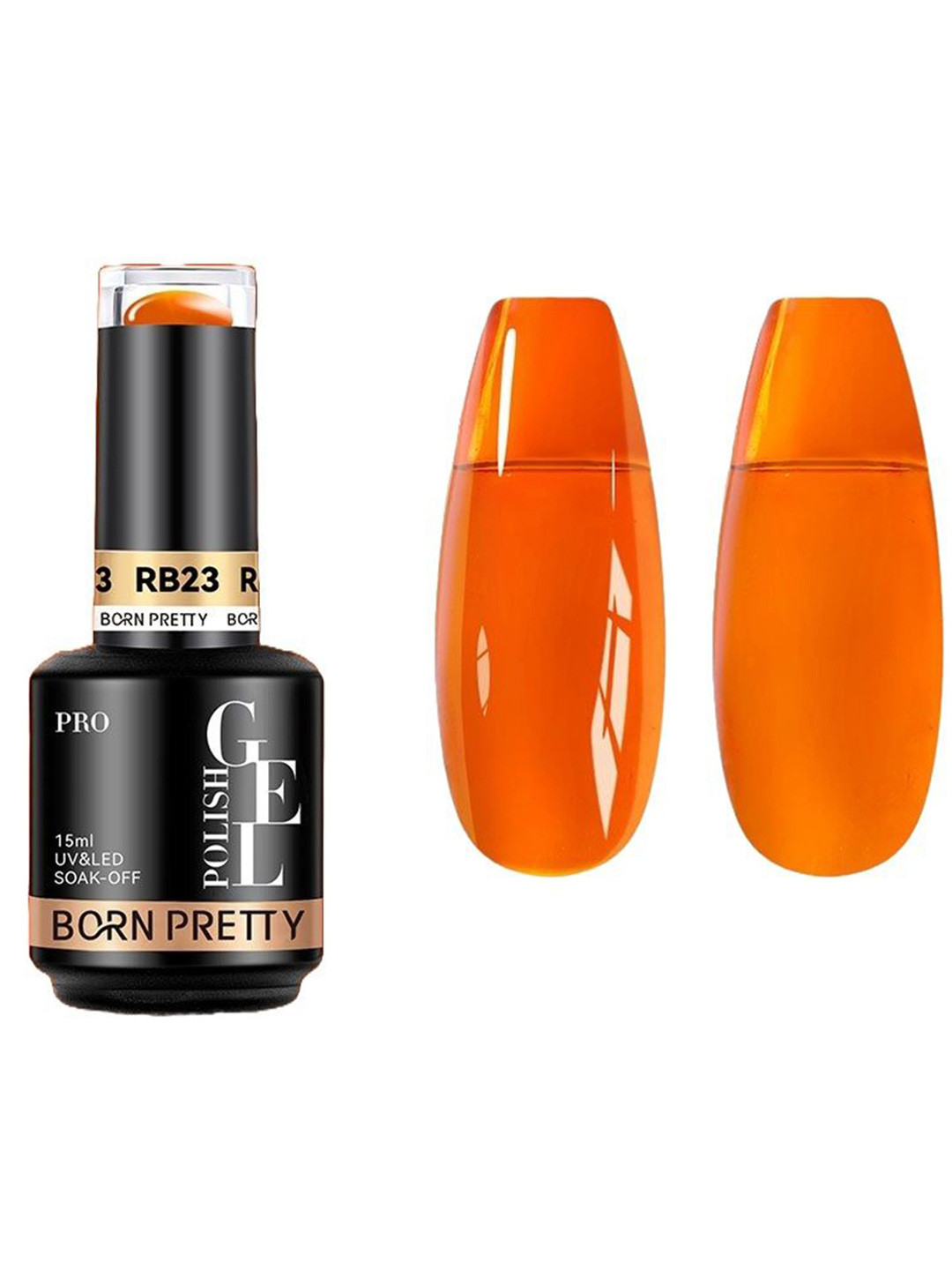 BORN PRETTY Pro Rubber Base Long Wearing UV Gel Nail Polish - 15 ml - RB23