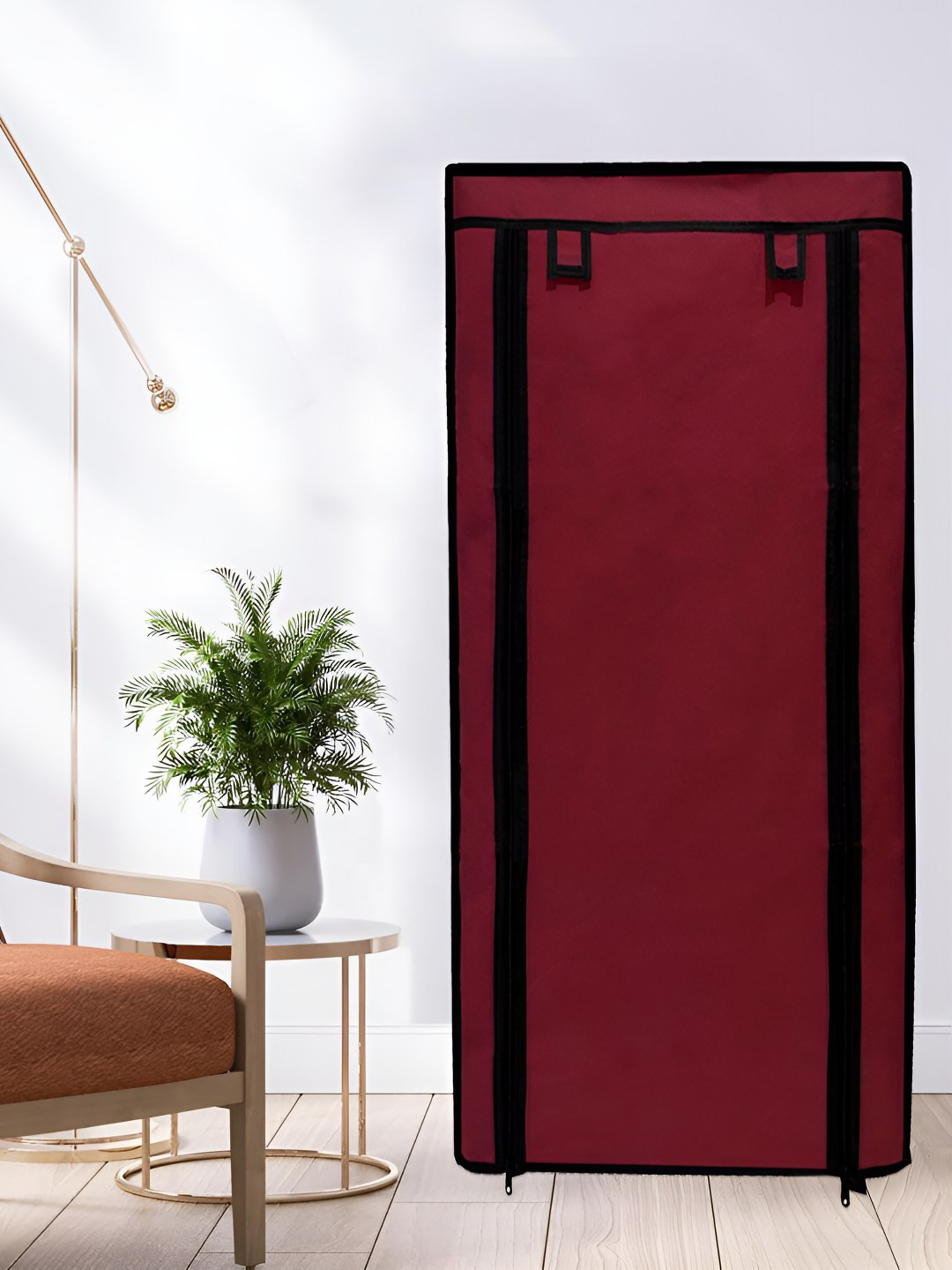 Urban Choice Maroon & Black 9 Layers Water Resistant Shoe Rack Cover