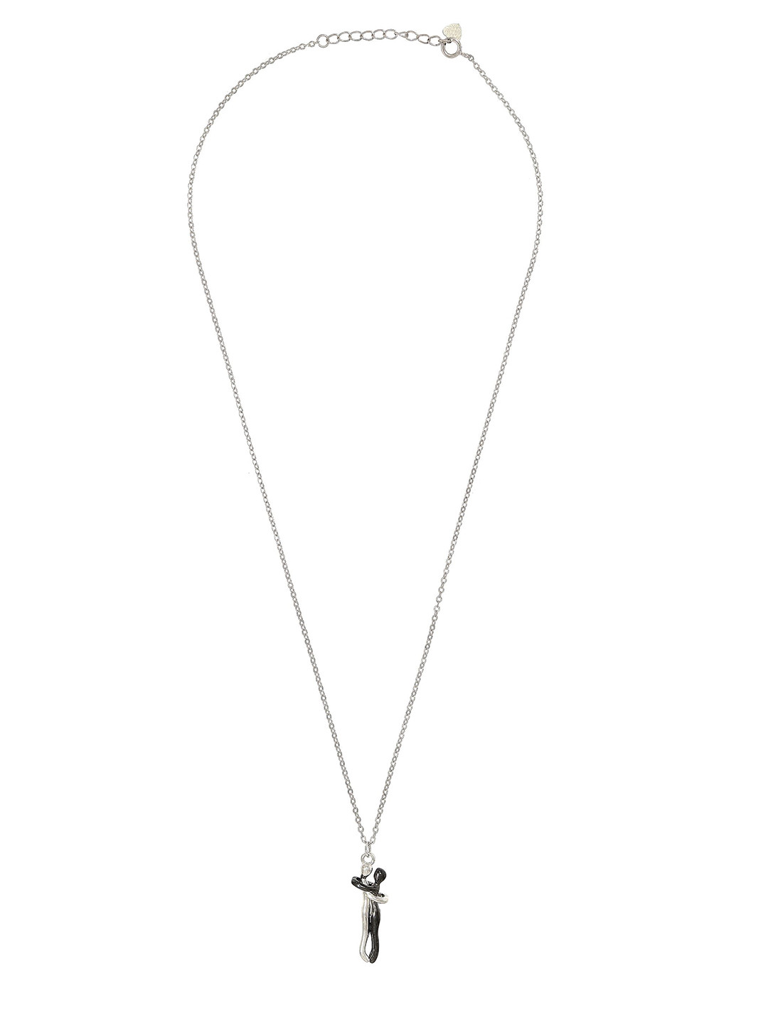 BHIMA 925 Sterling Silver Soulmate Symphony Silver Stone Fancy Necklace