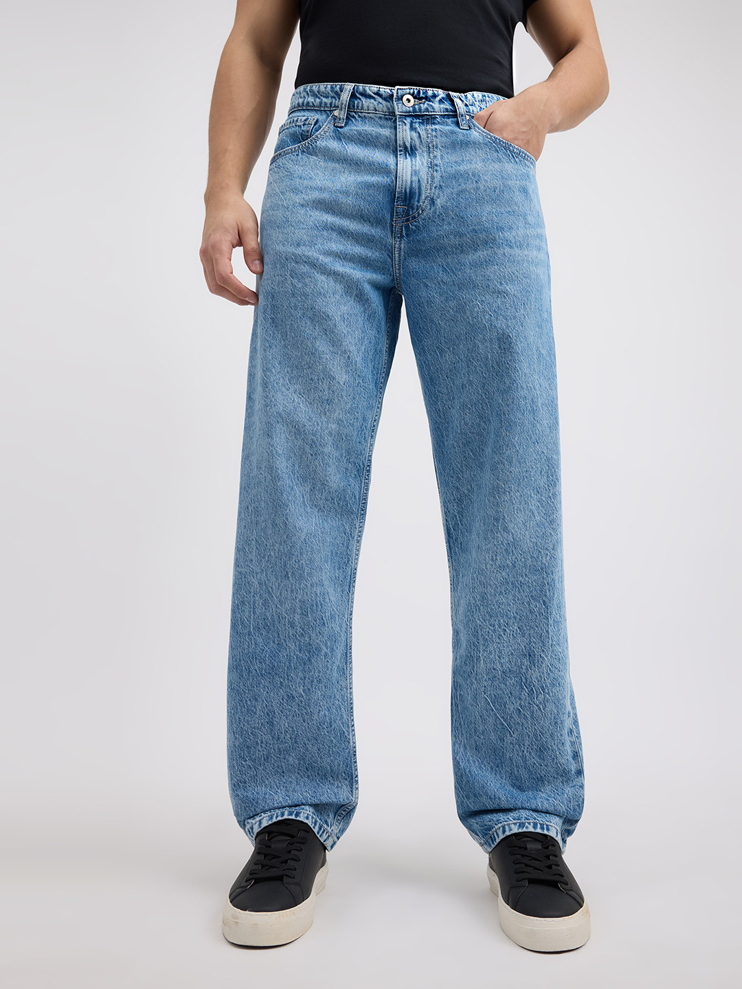 Pepe Jeans Men James Relaxed Fit Cotton Heavy Fade Jeans