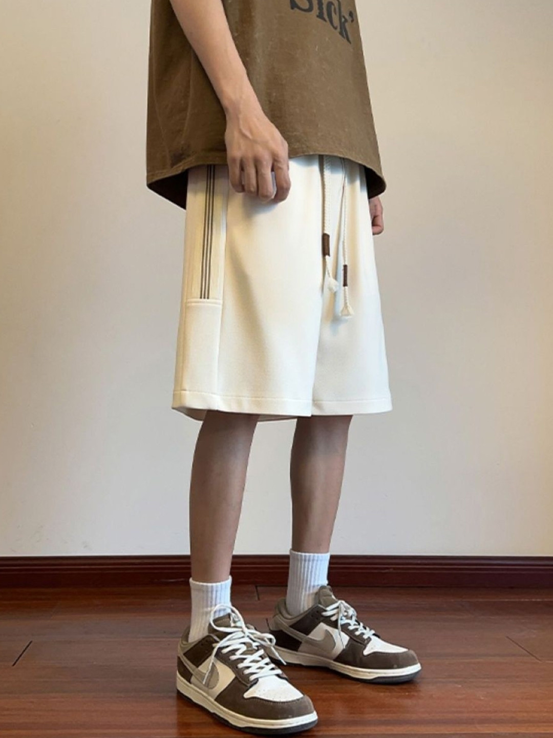 StyleCast Men Striped Relaxed Fit Technology Shorts