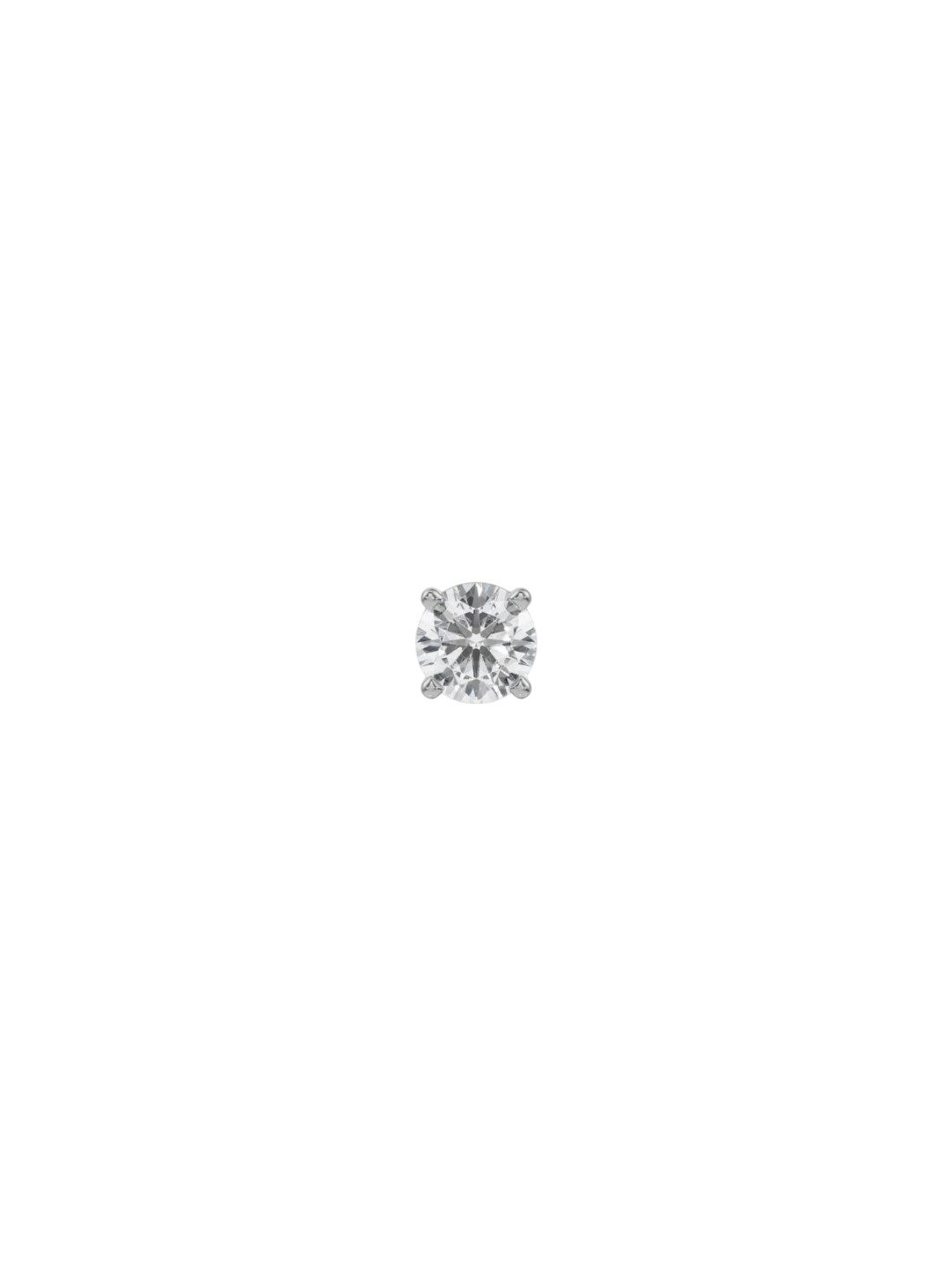 Emori Ziv Round Solitaire Men Lab Diamond Stud in 18KT Gold