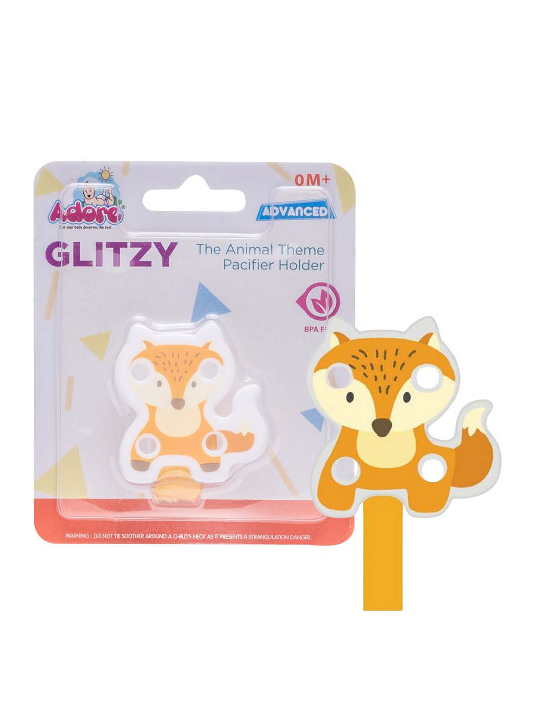 Adore Kids The Animal Theme Pacifier Holder With Velcro