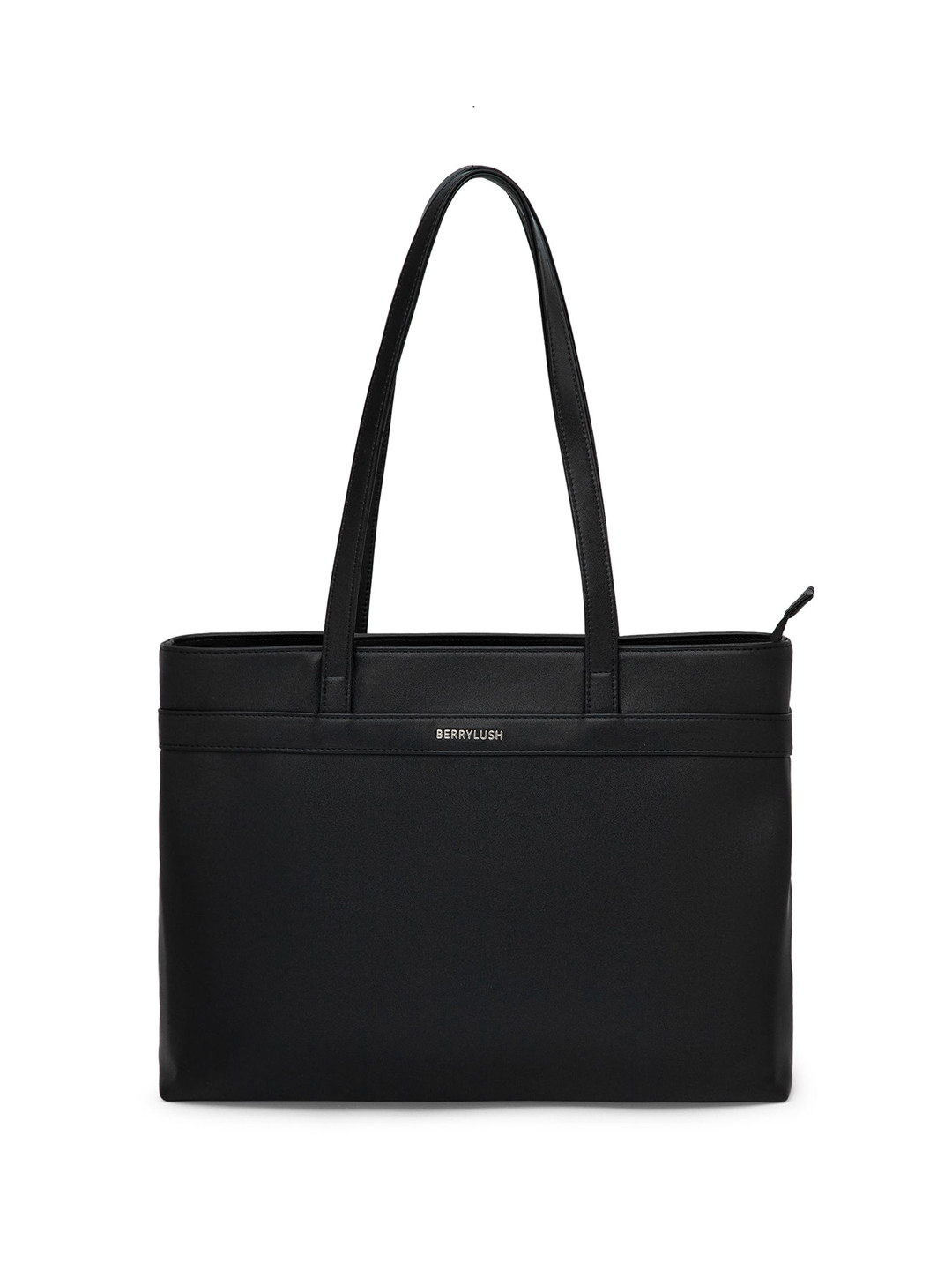 Berrylush Women Solid Structured Leather Shoulder Bag